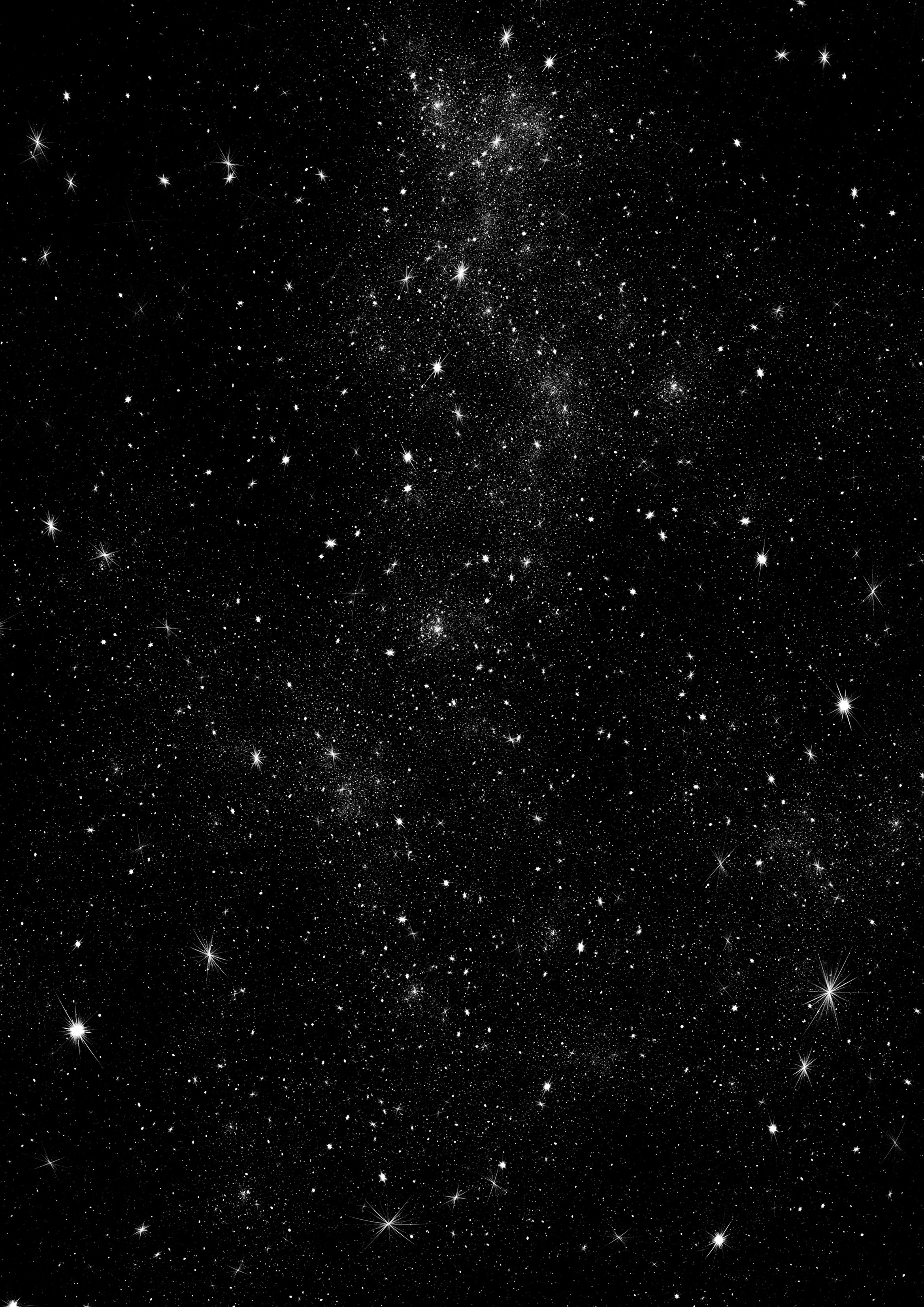 105343 скачать обои звезды, чб, космос, сияние, блеск - заставки и картинки бесплатно