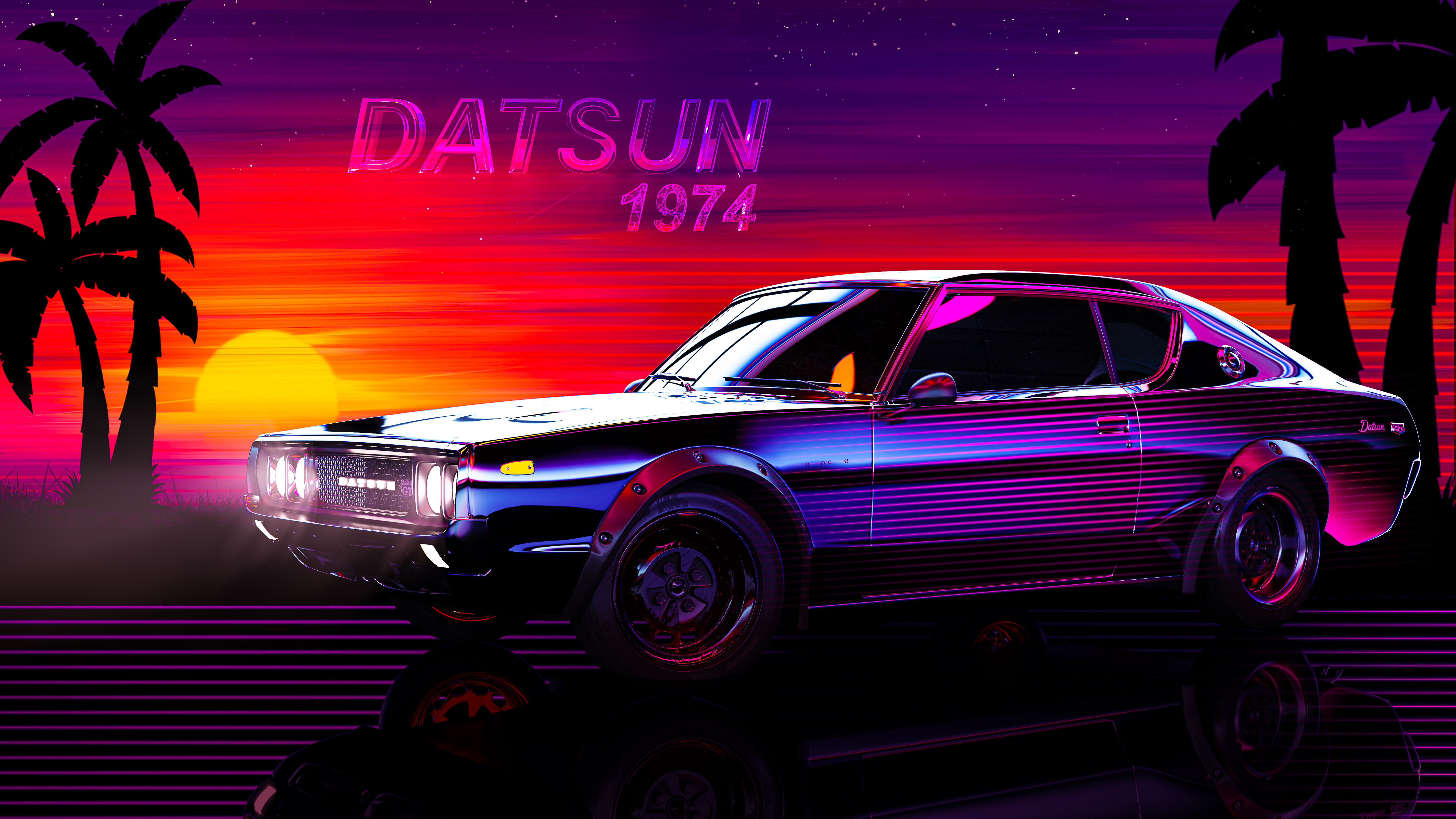 Datsun 240z Synthwave