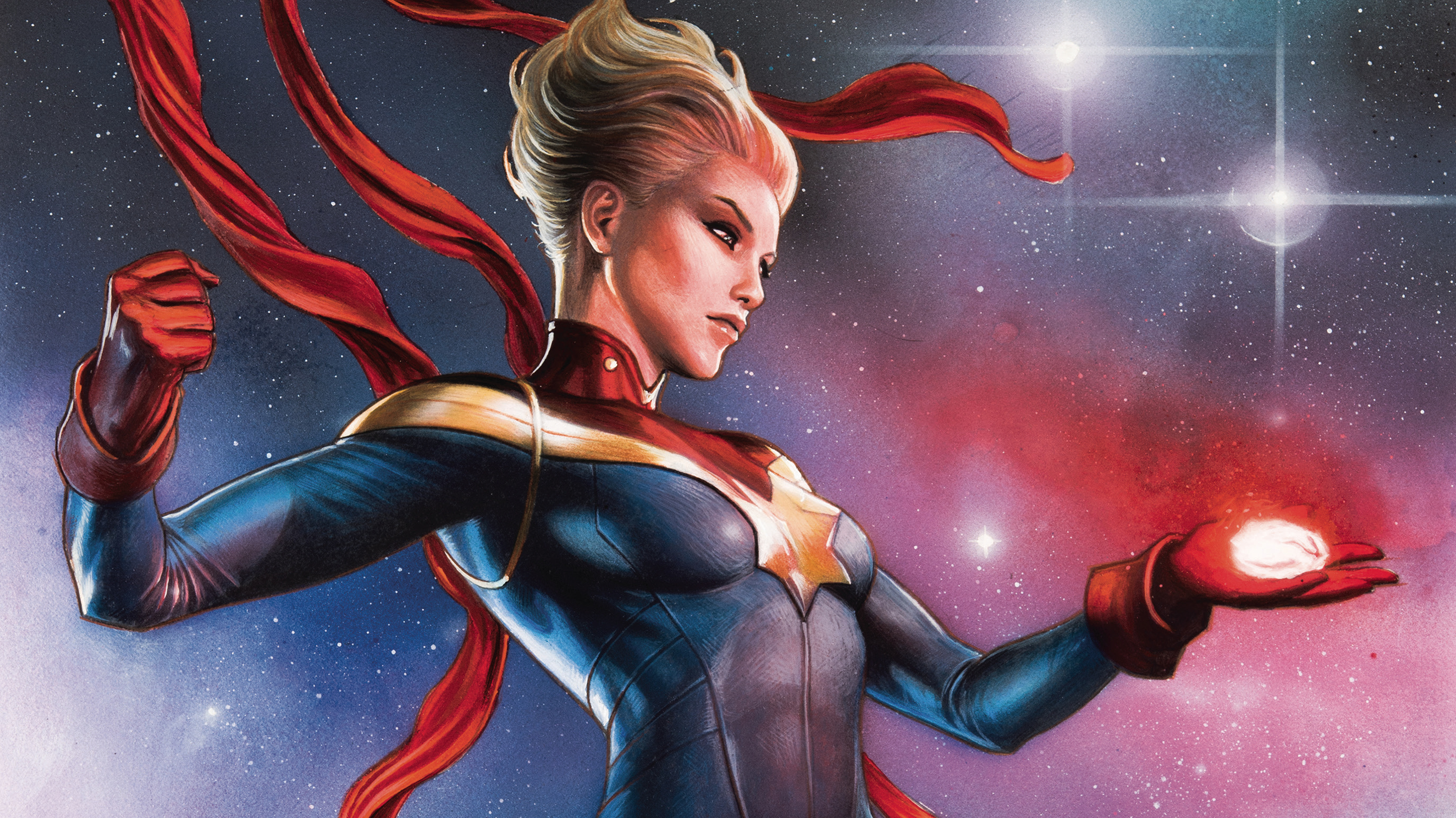 HD desktop wallpaper: Avengers, Blonde, Comics, Short Hair, Captain Marvel,  Carol Danvers download free picture #897677