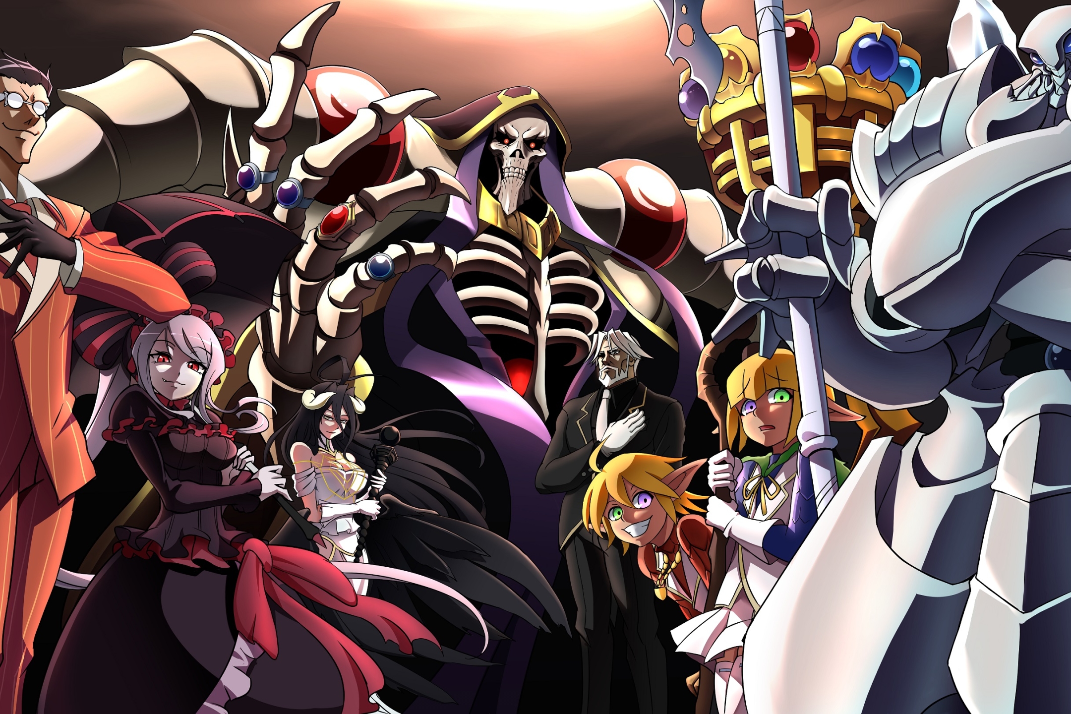 Papel De Parede Hd Para Desktop Anime Opera O Overlord Demiurgo Suserano Baixar Imagem