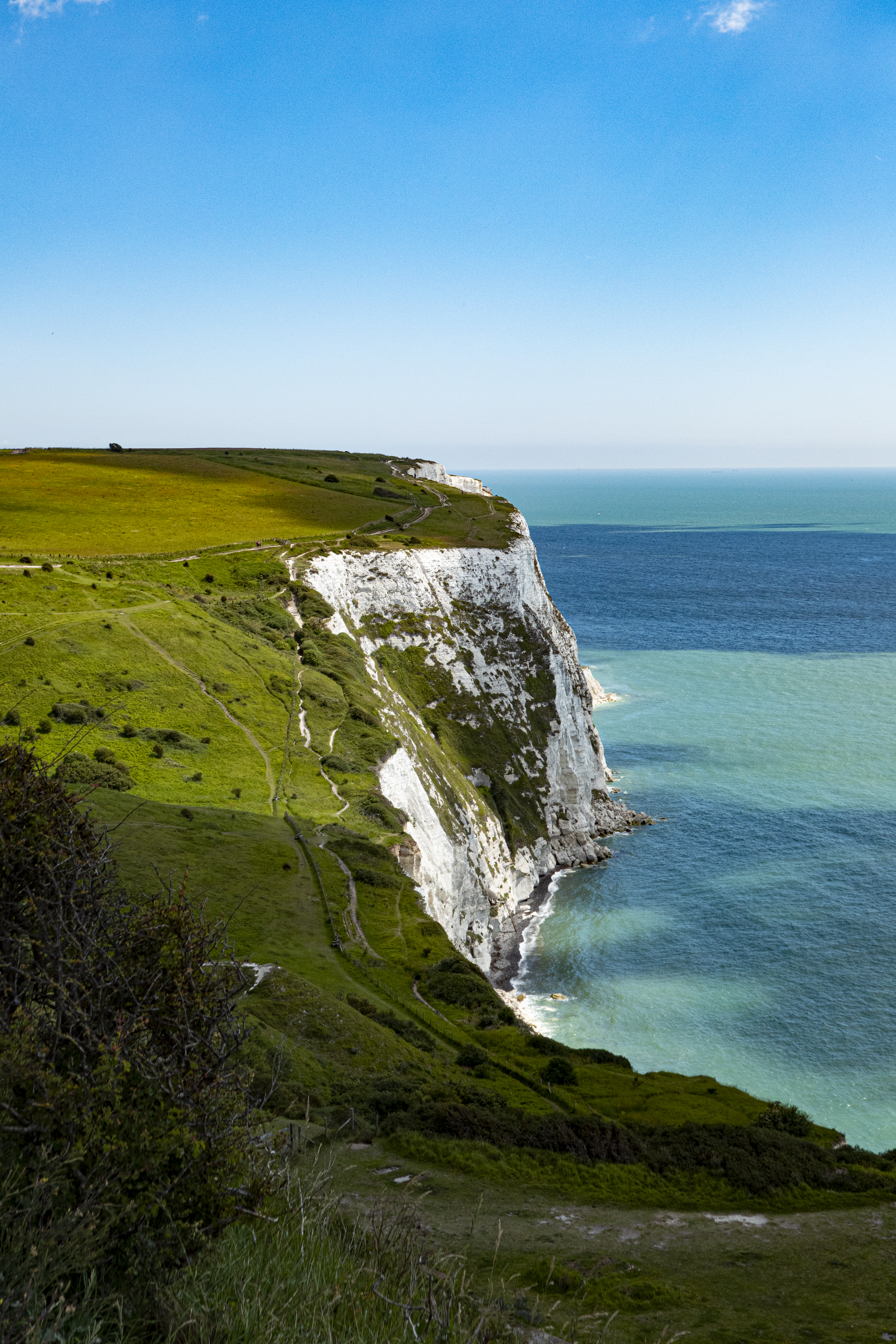 cliff, sea, nature, grass Hd 1080p Mobile