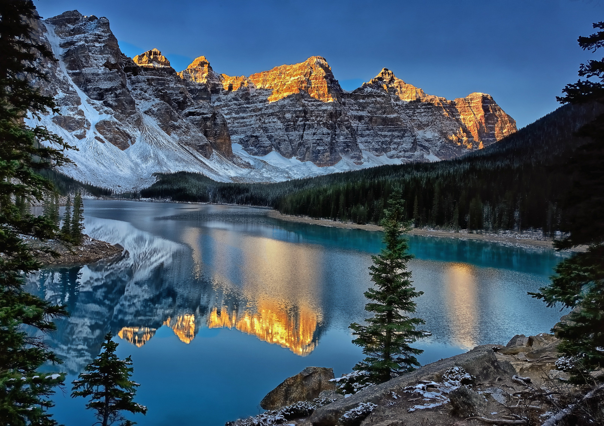 earth, reflection, banff national park, canada, lake, moraine lake, mountain, valley of the ten peaks cellphone