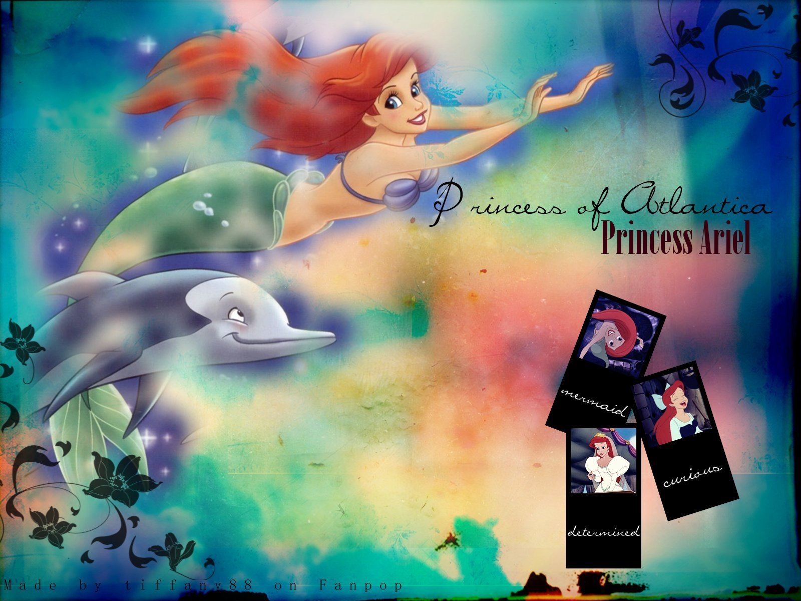 HD desktop wallpaper: Dolphin, Mermaid, Movie, Red Hair, The Little Mermaid,  Ariel (The Little Mermaid), The Little Mermaid (1989) download free picture  #305850