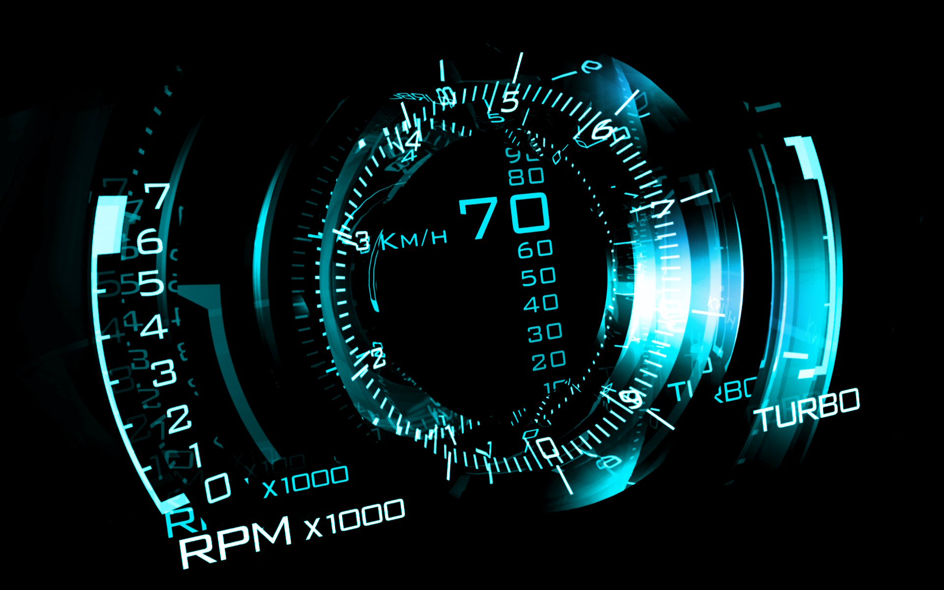 speedometer, vehicles, blue, cgi HD wallpaper