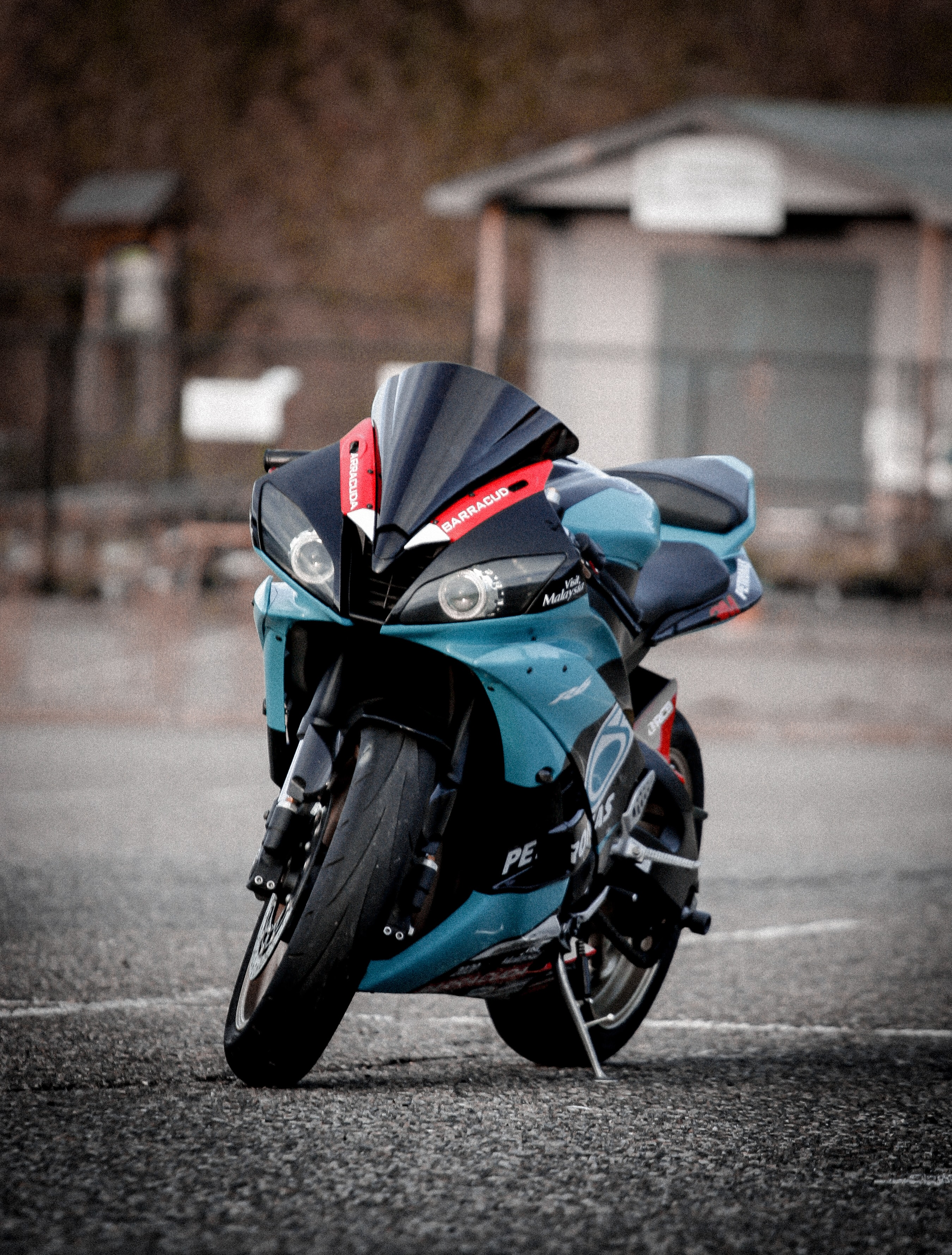 bike, motorcycles, sport bike, motorcycle, blue, front view, sportbike 4K