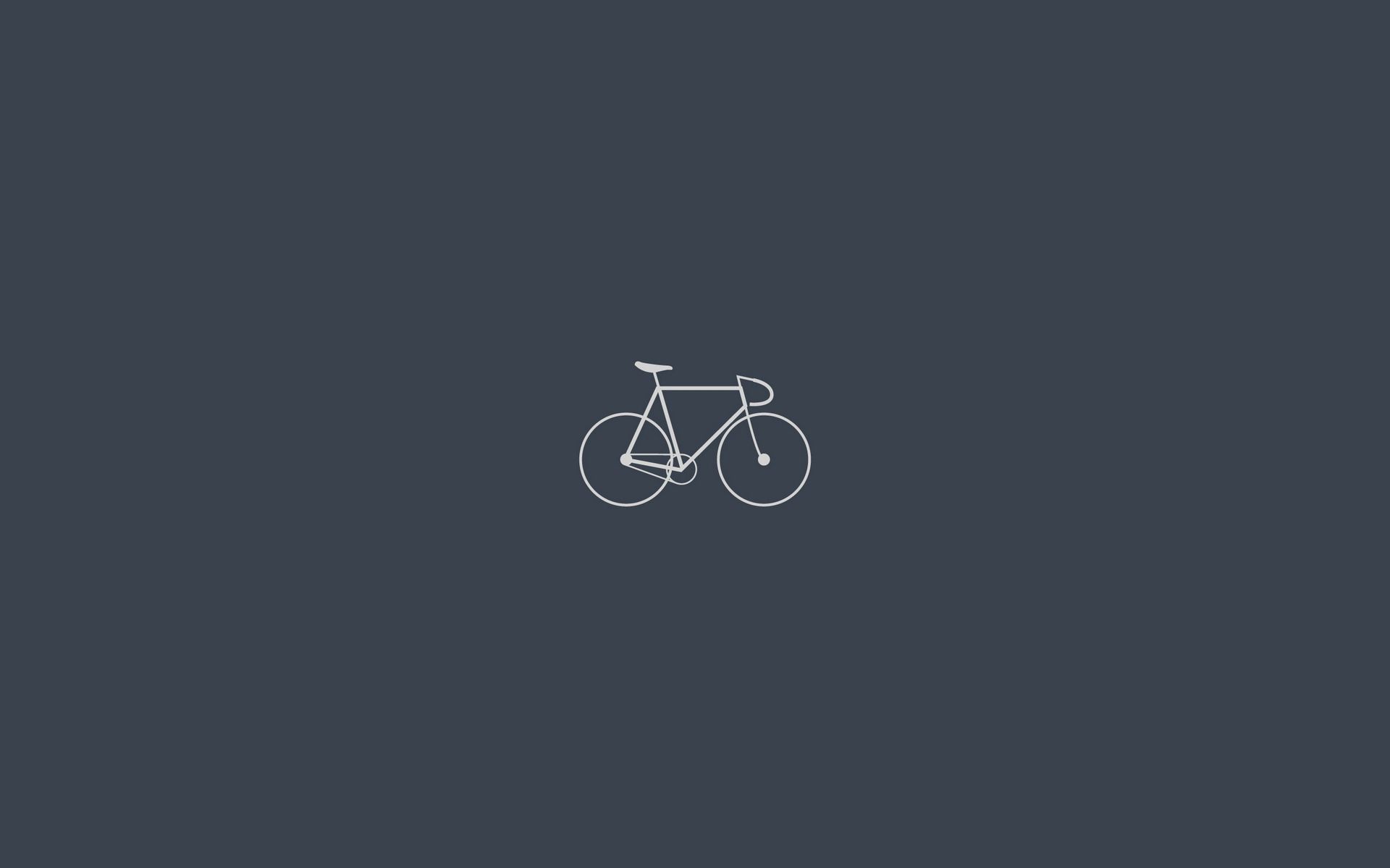 bicycle, grey, minimalism