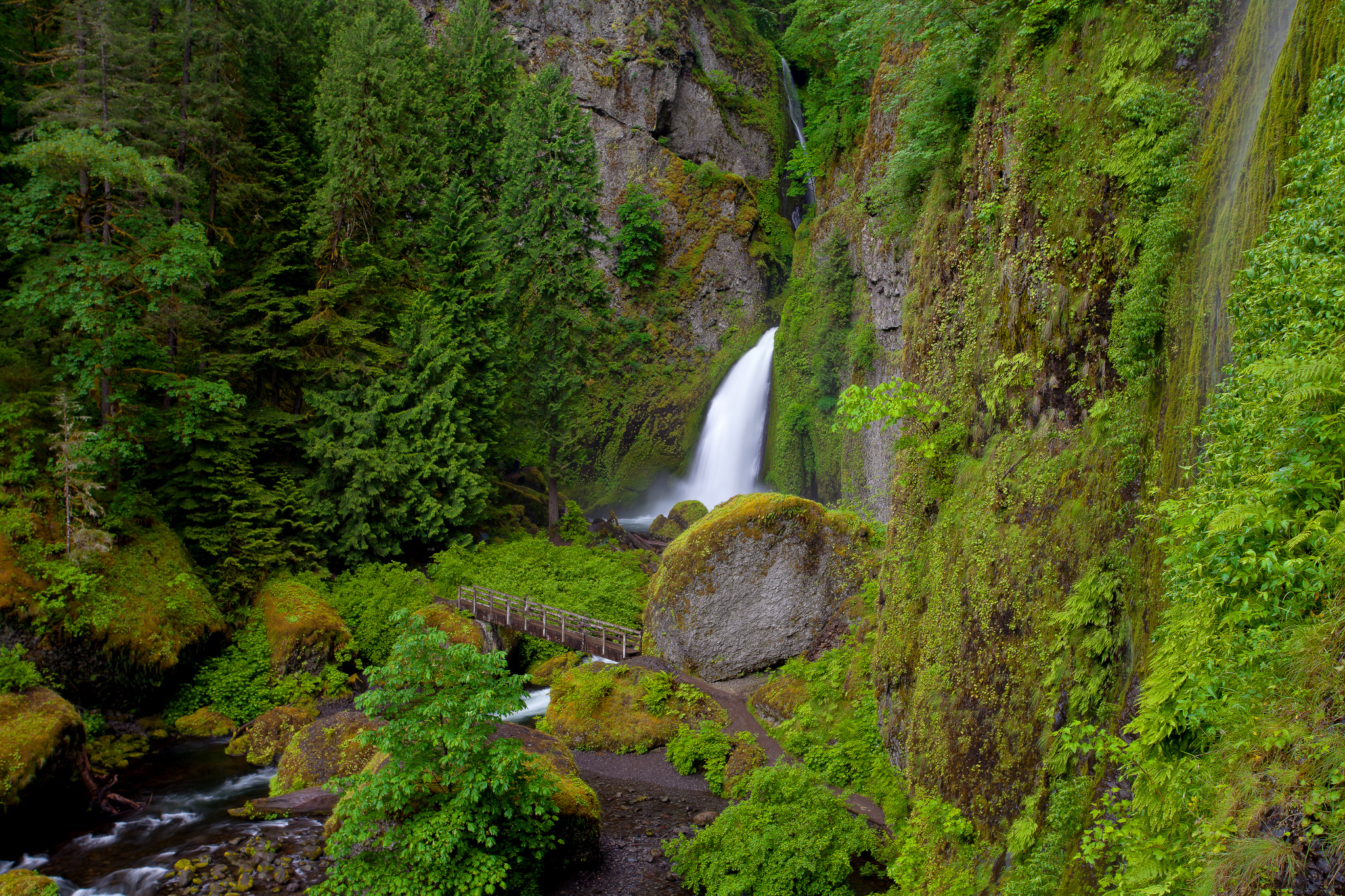 iPhone Wallpapers wahclella falls, state of oregon, elevation, oregon state Waterfall