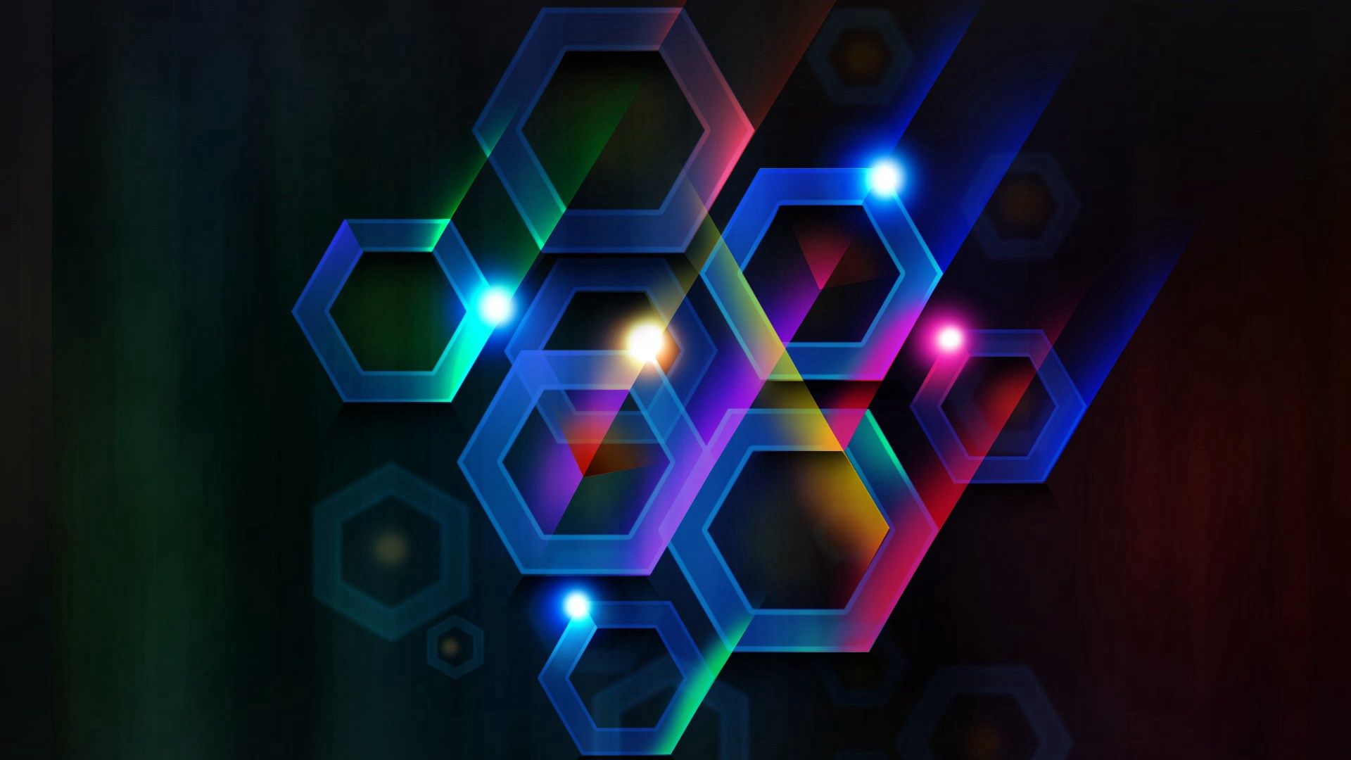 iPhone background dark background, lines, hexagonals, abstract