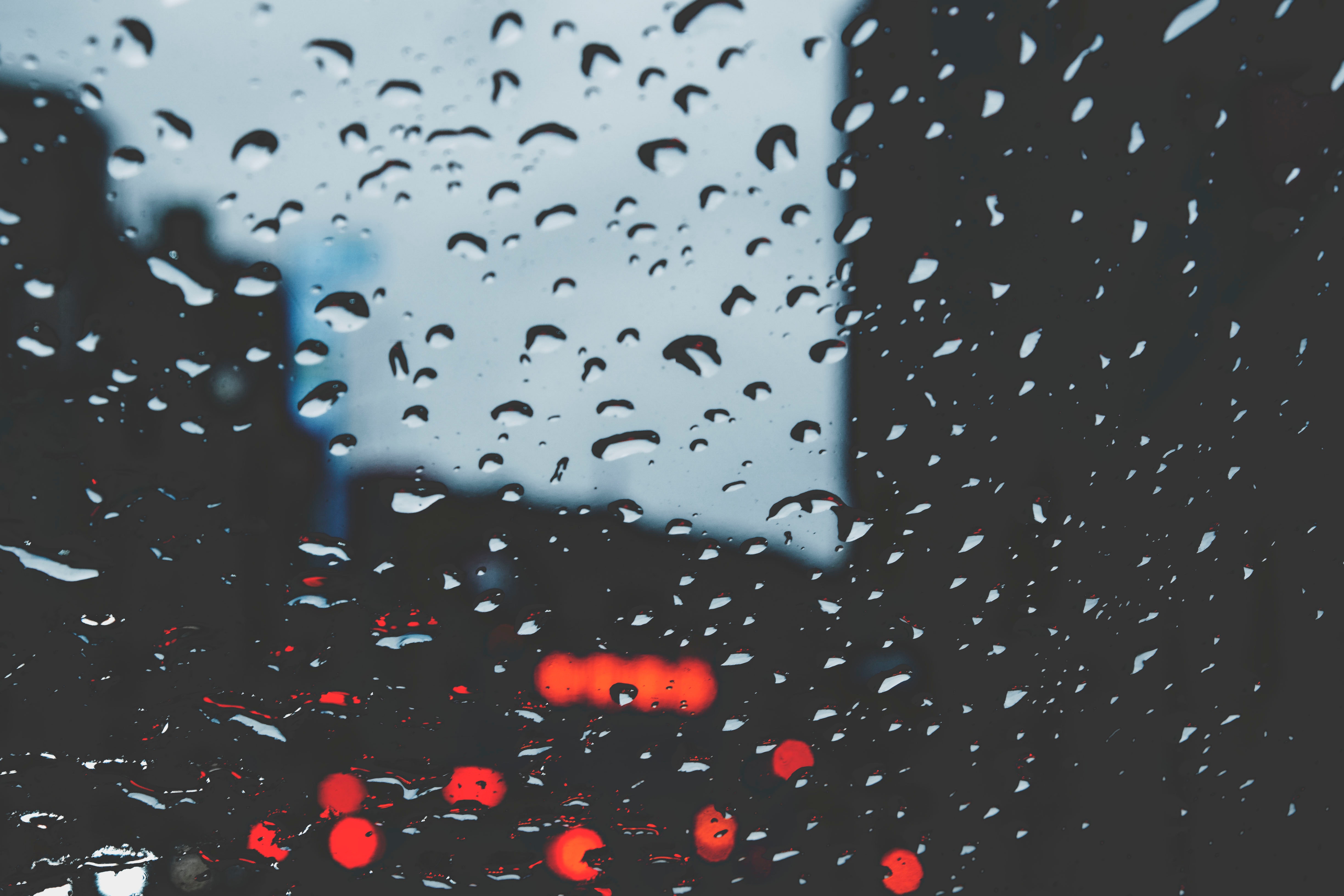 macro, glare, rain, bokeh Glass HD Android Wallpapers