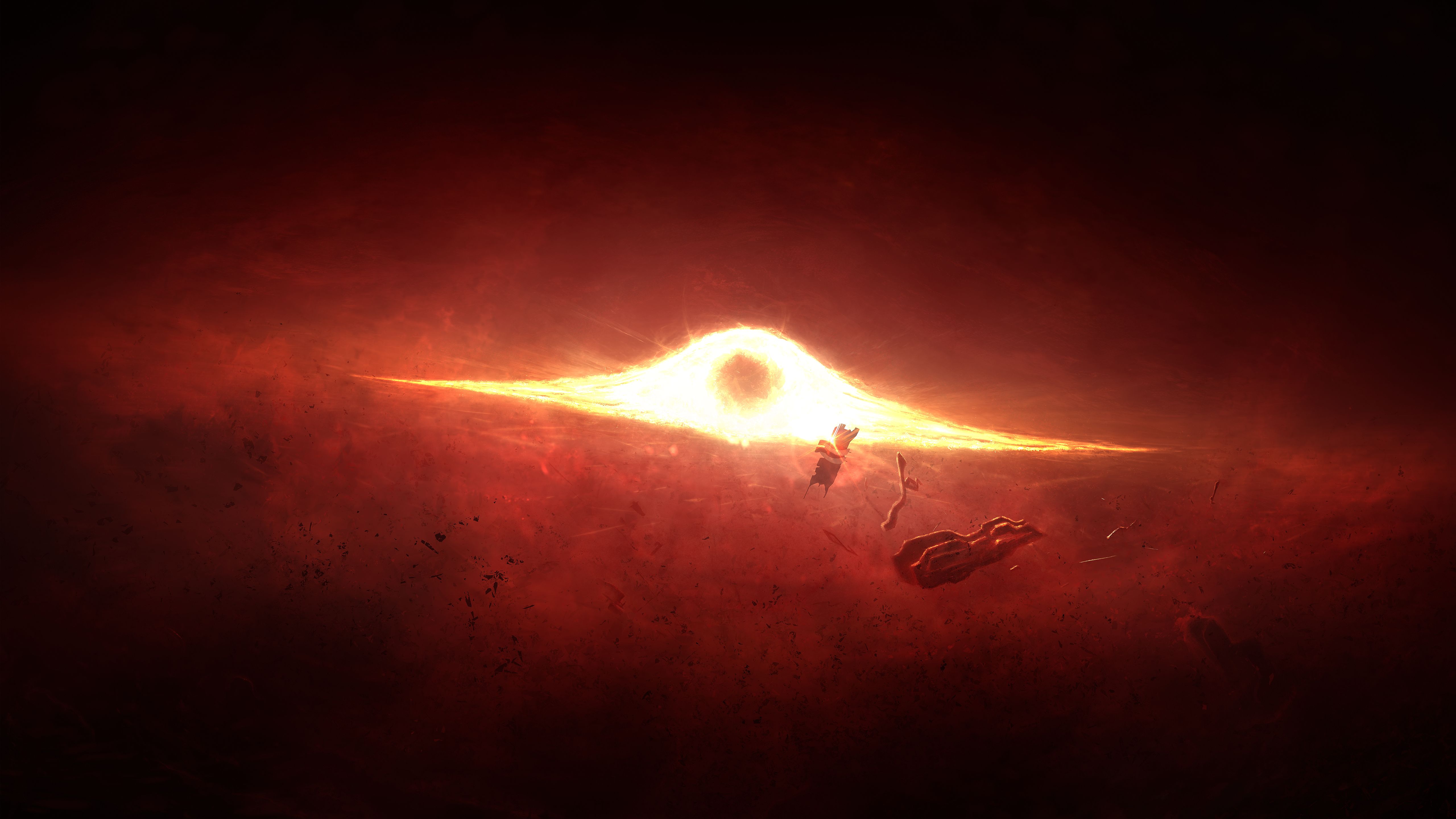 HD desktop wallpaper: Mass Effect, Space, Explosion, Black Hole, Video  Game, Orange (Color), Mass Effect 2 download free picture #1526169
