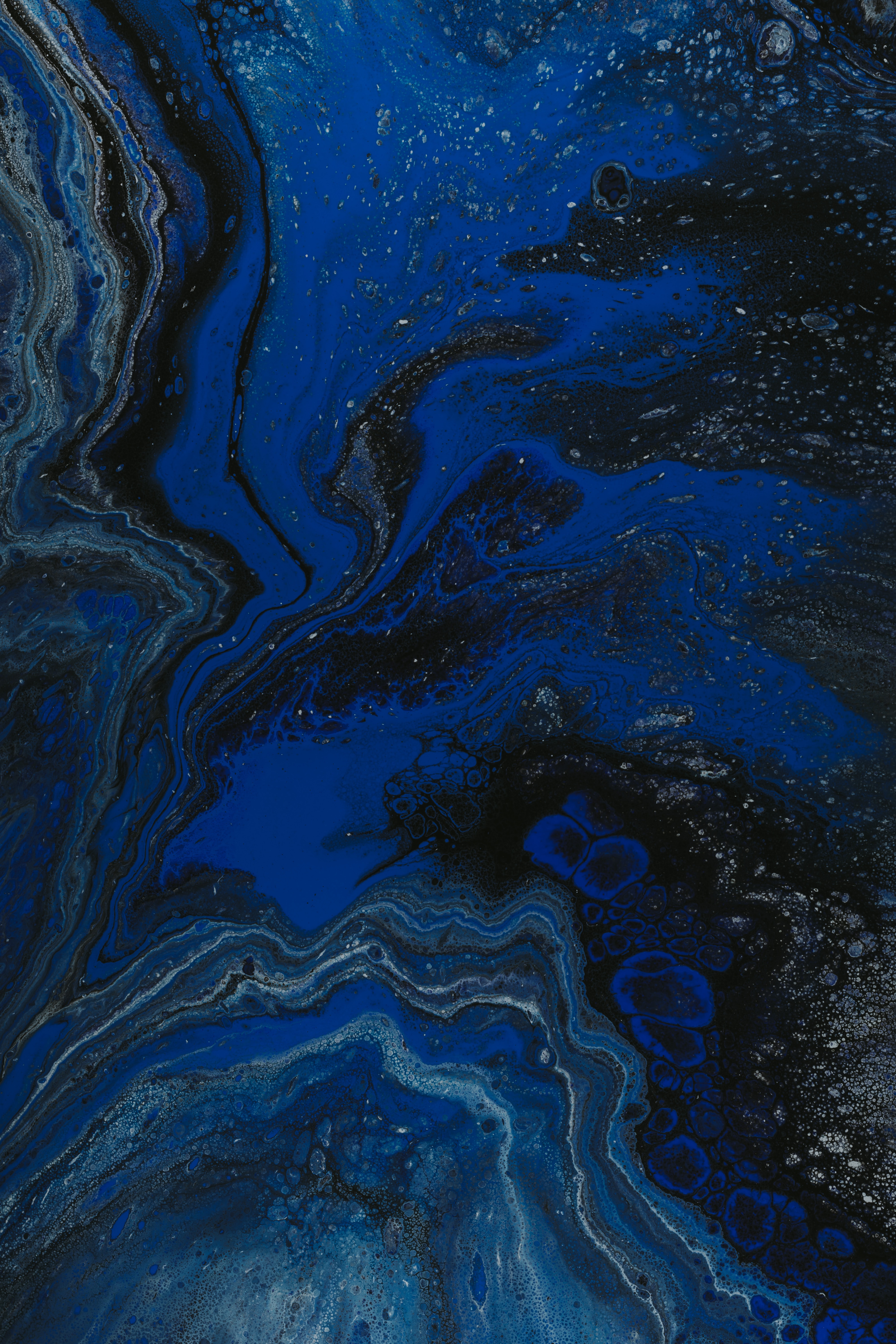 paint, liquid, abstract, blue, divorces for android