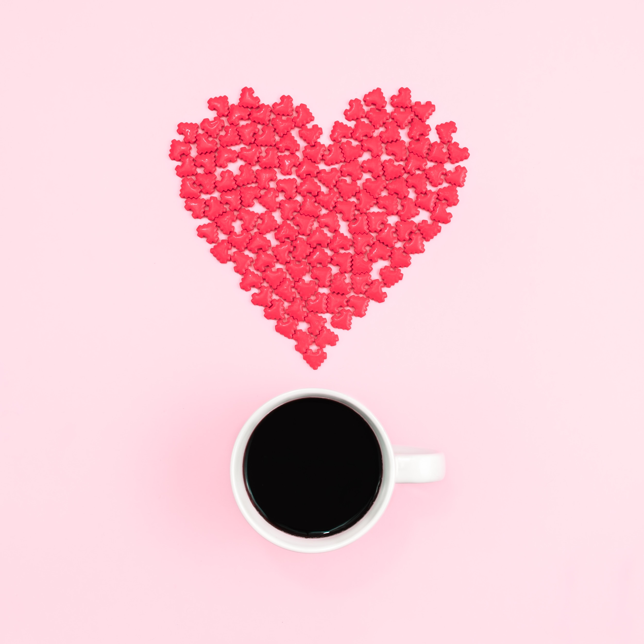 love, heart, cup, coffee HD Wallpaper for Phone
