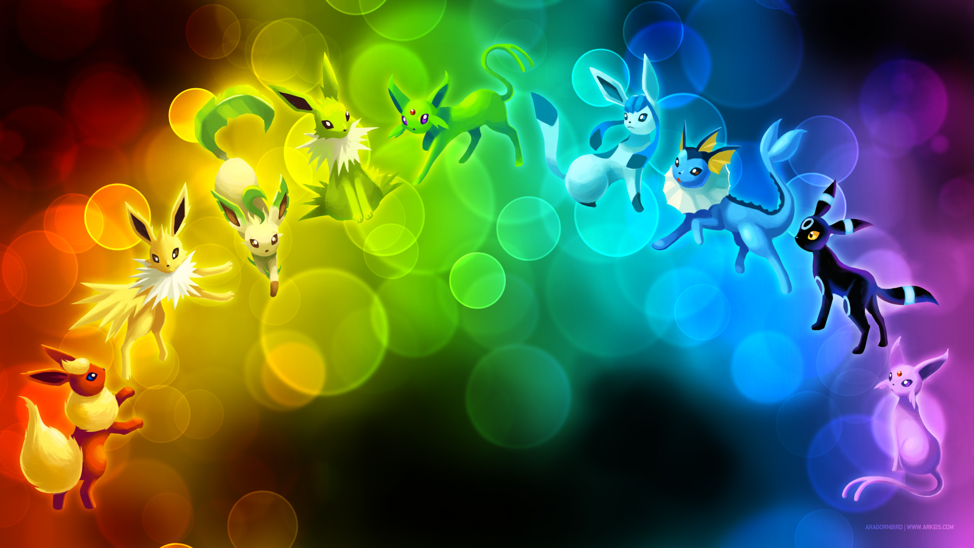 Papel de parede para celular Jolteon Pokémon Eeveelutions Pokémon Elétrico Pokémon Anime