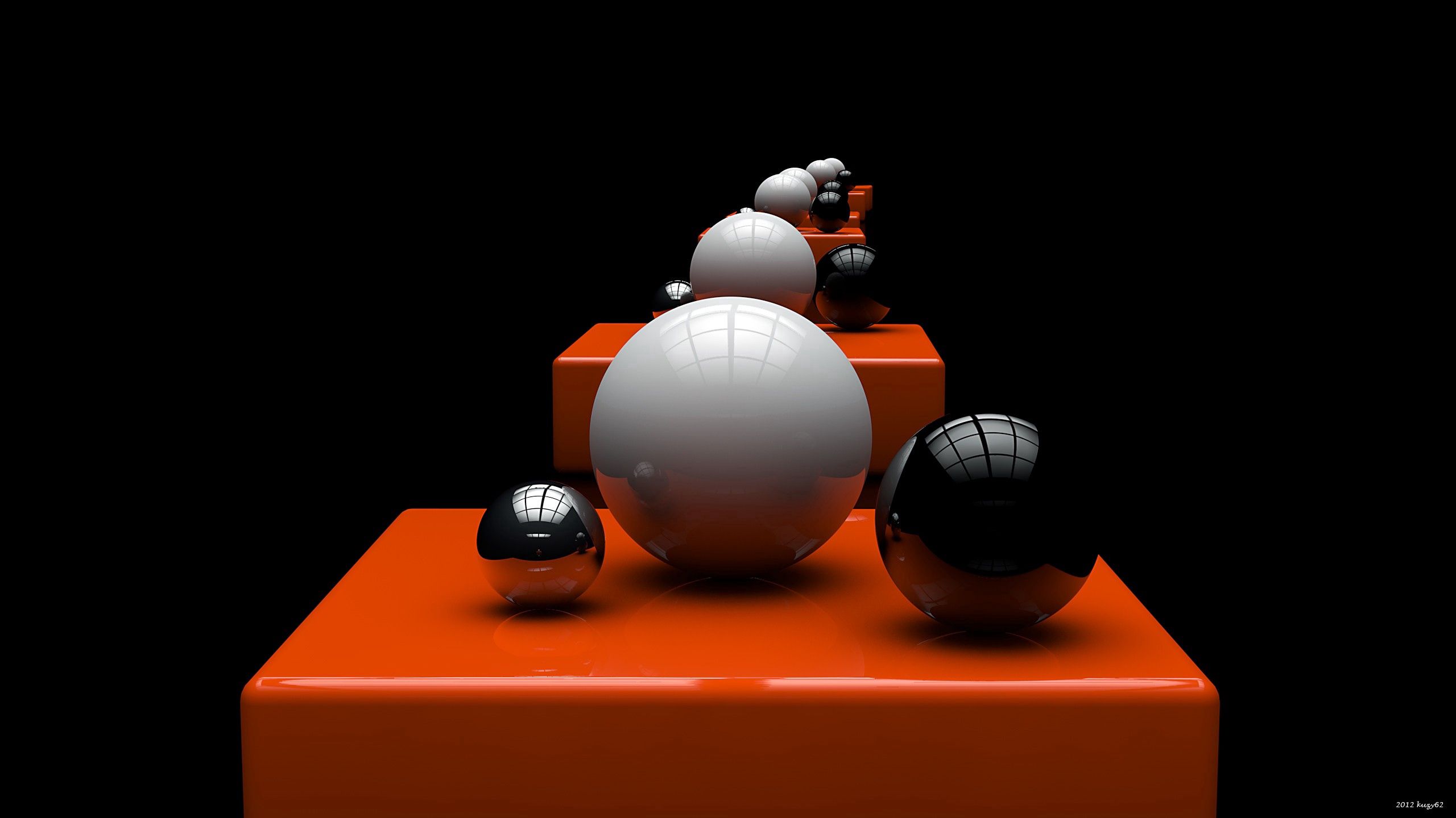 vertical wallpaper balls, 3d, cuba, form, dimensions (edit), dimension