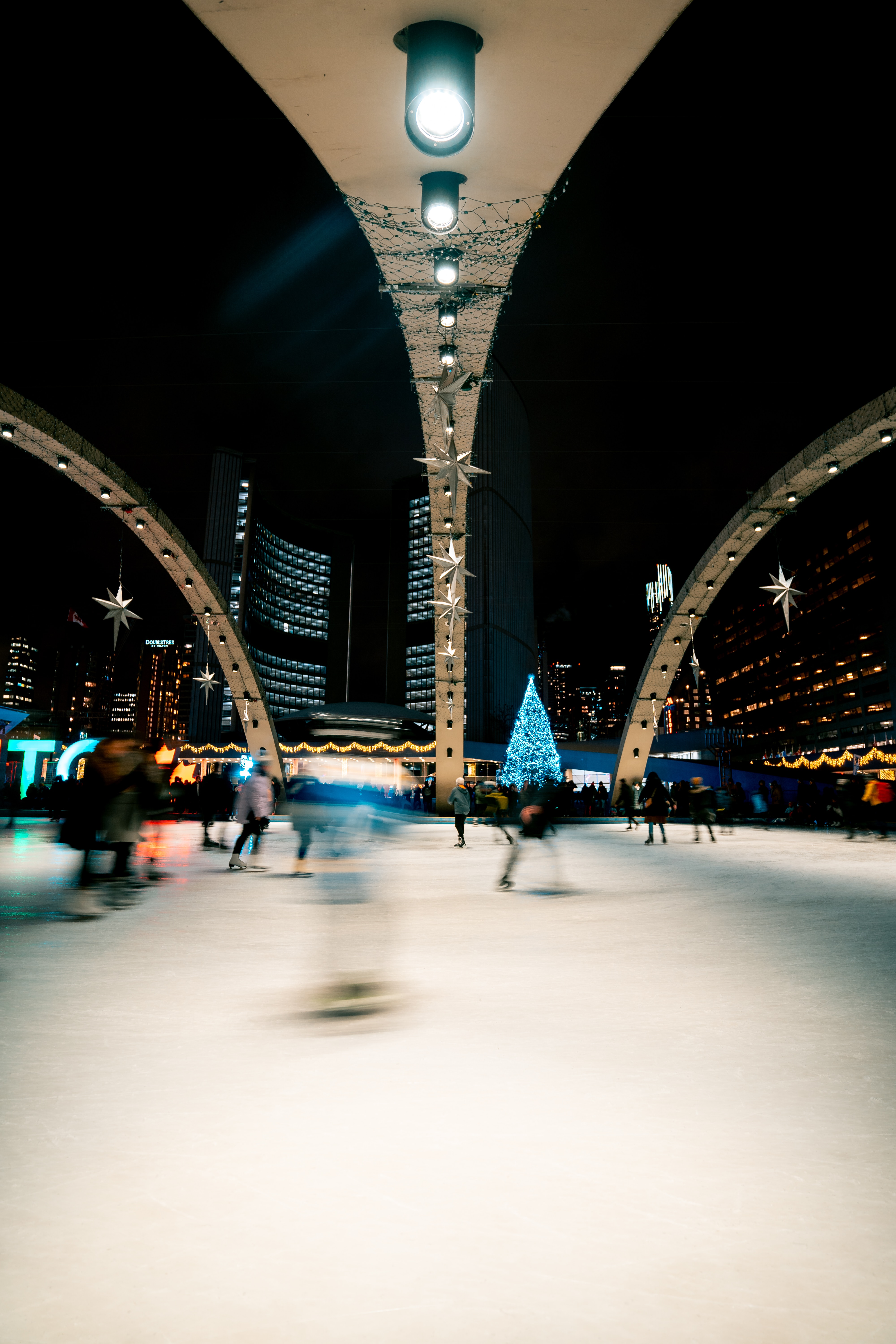 people, miscellanea, miscellaneous, blur, smooth, long exposure, rink QHD