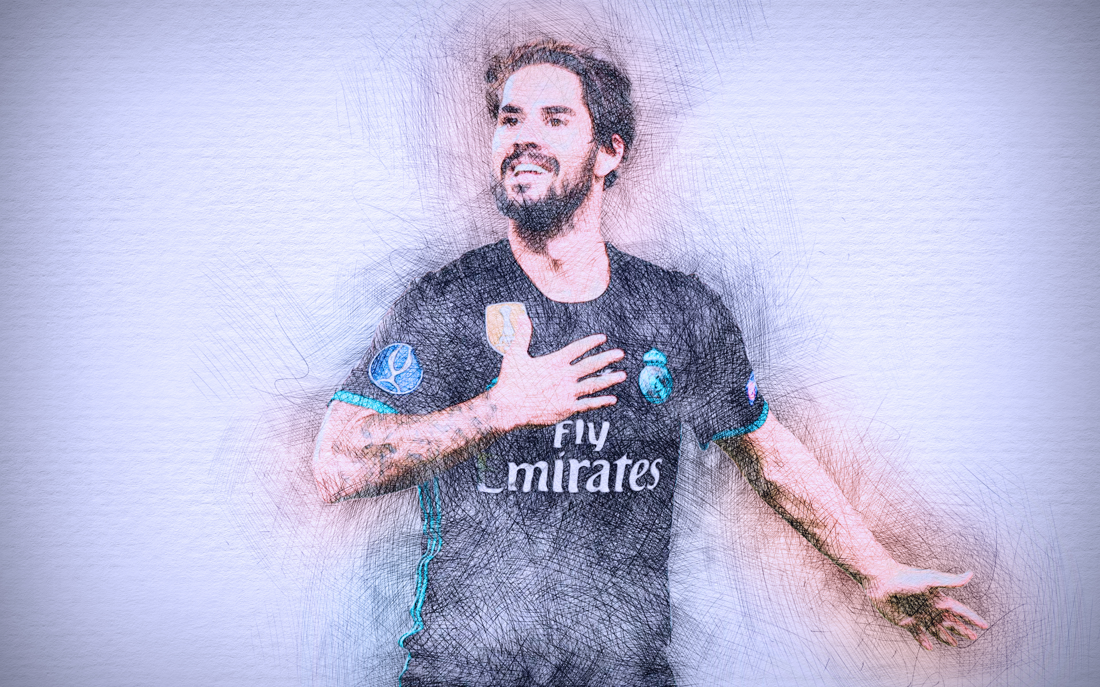 Mobile HD Wallpaper Sports real madrid c f, isco, spanish, soccer