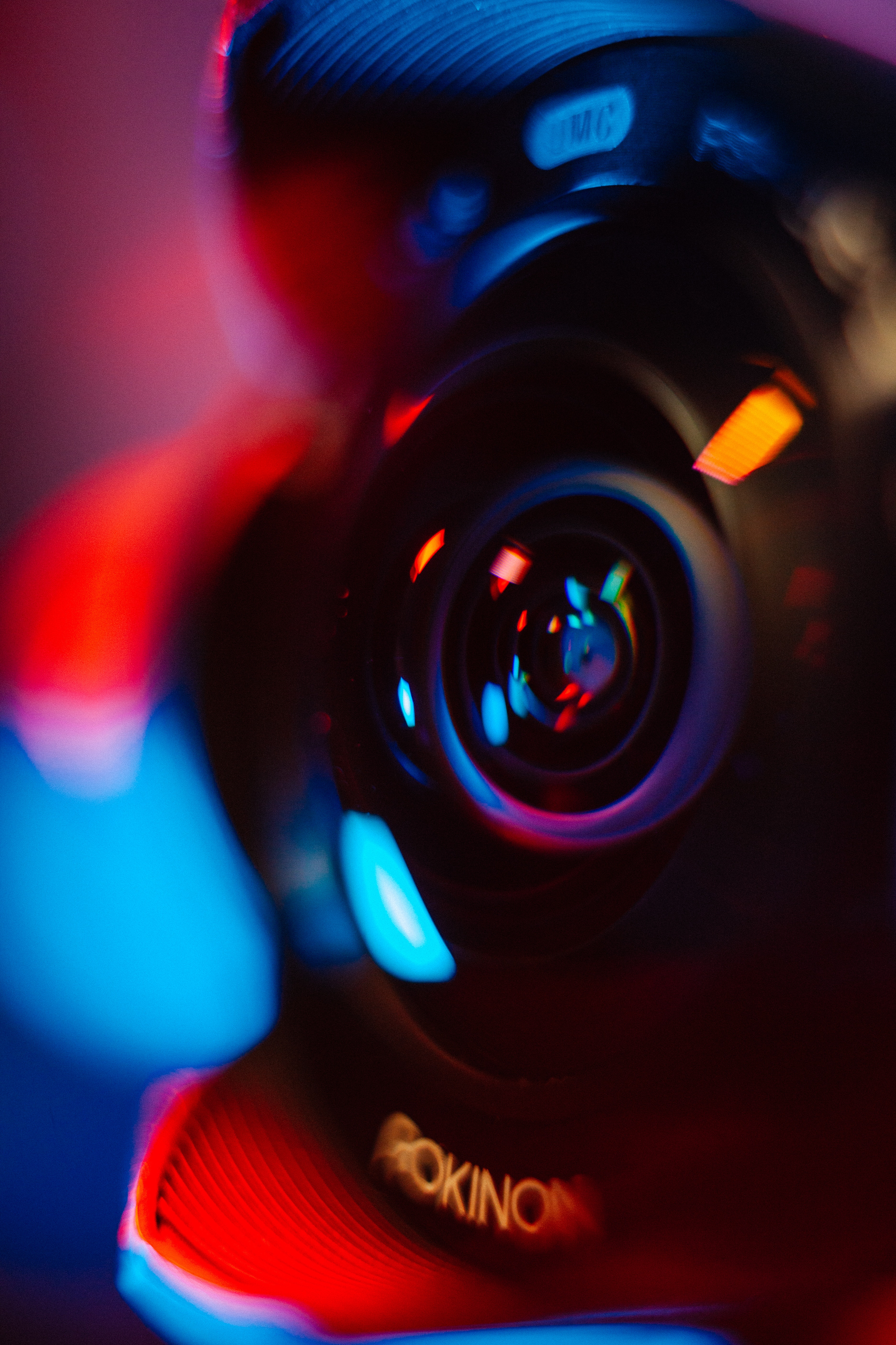 lens, technology, technologies, glare, multicolored, motley, blur, smooth, camera 8K