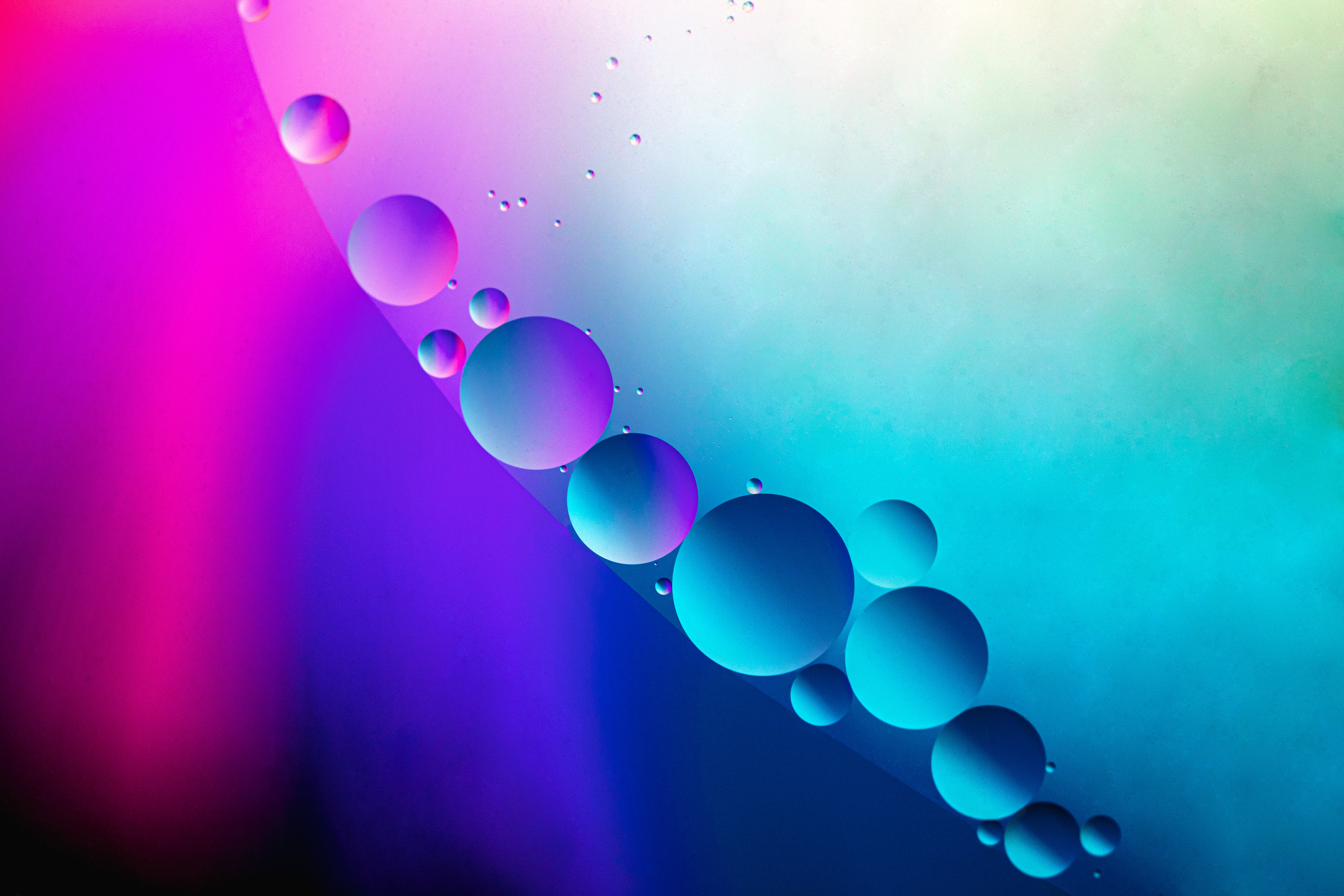 bubbles, abstract, water, blue, gradient, diagonal