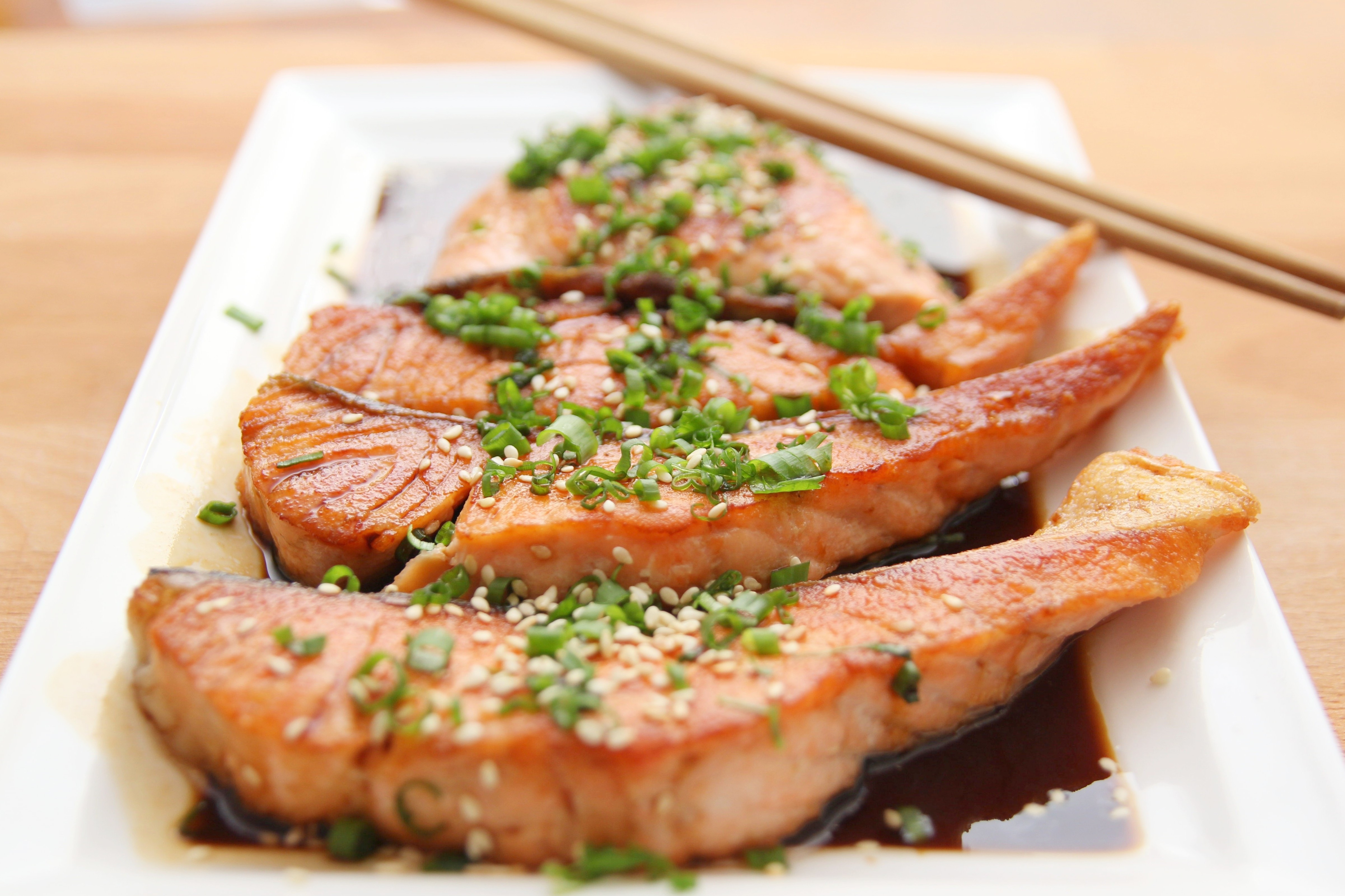 114682 Screensavers and Wallpapers Meat for phone. Download food, meat, fish, salmon, teriyaki pictures for free