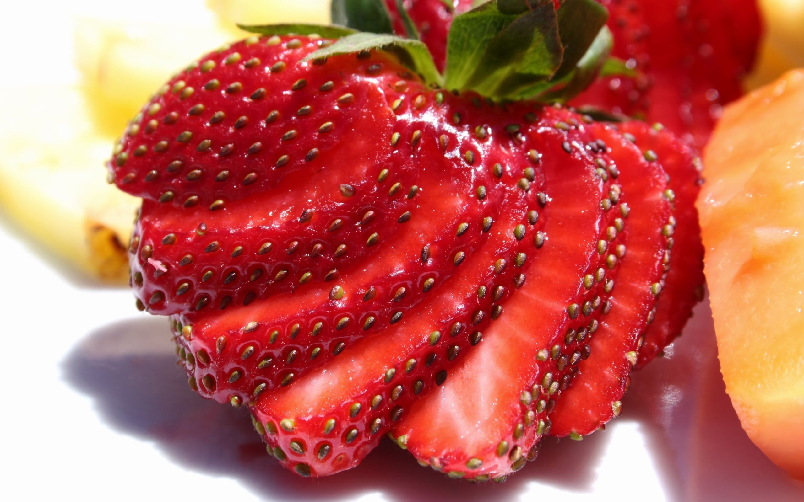 strawberry, fruits, food, berries, red Full HD