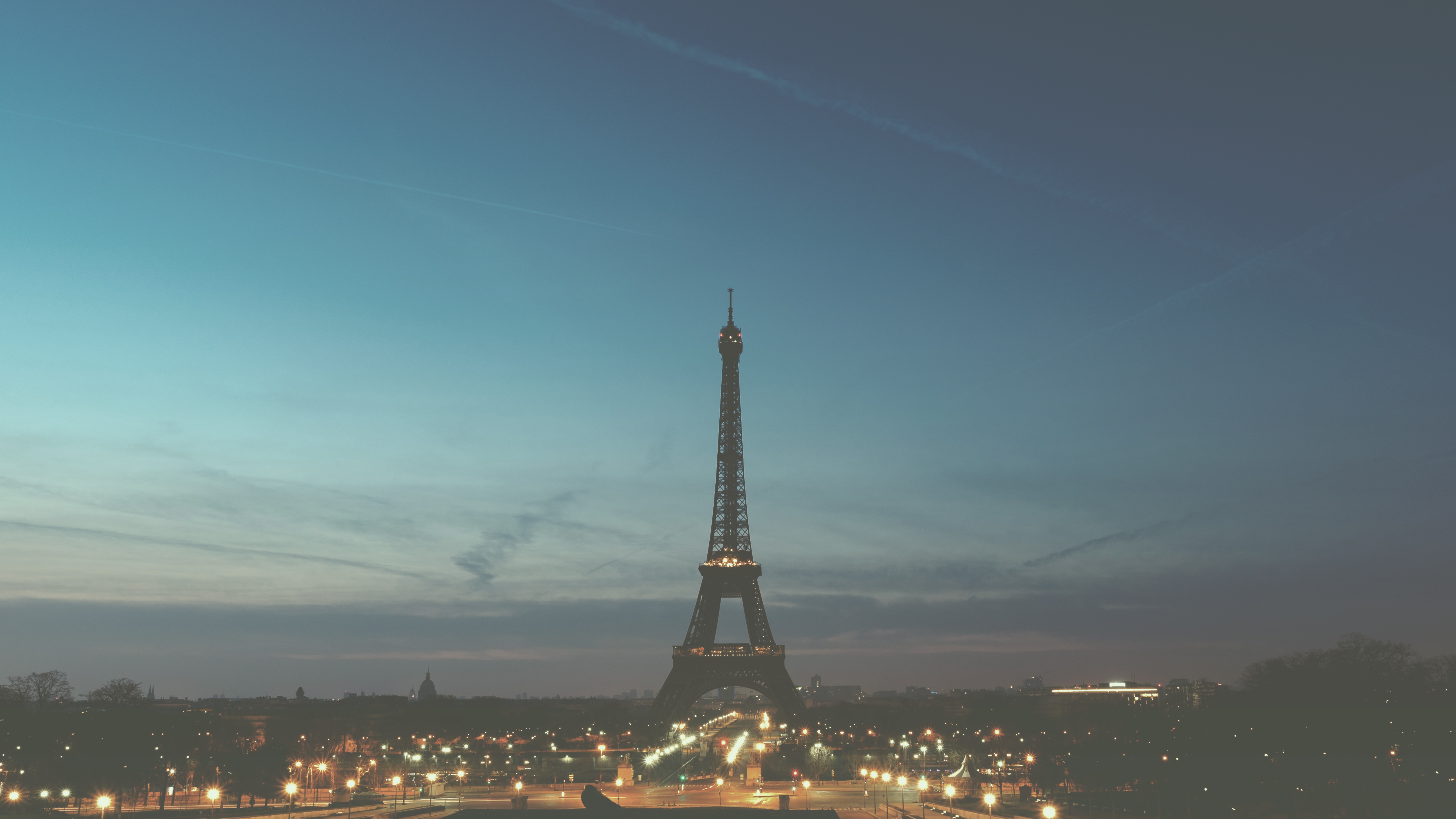 Free Images cities, night, eiffel tower Paris