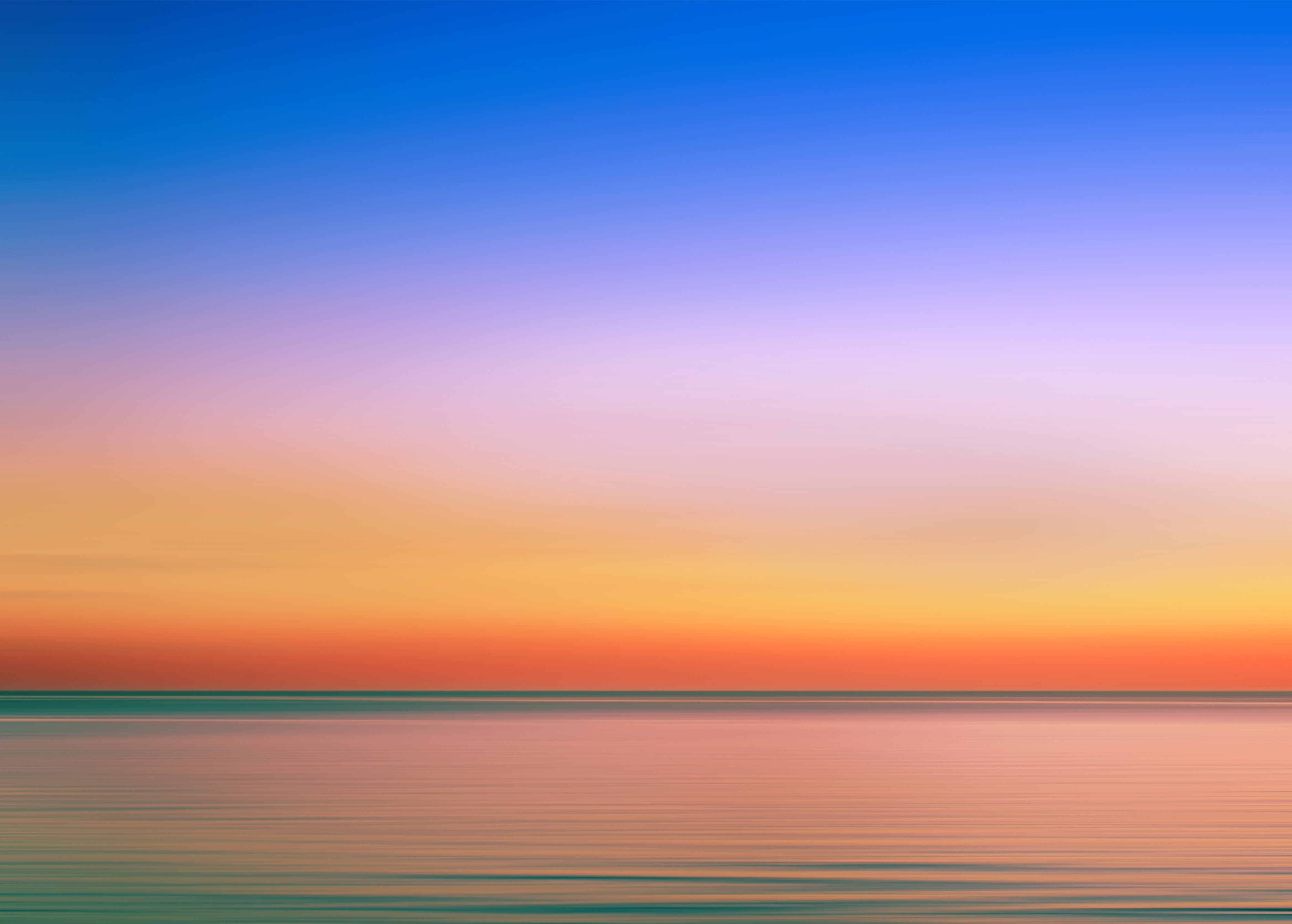 minimalism, sunset, sky, sea, horizon Aesthetic wallpaper