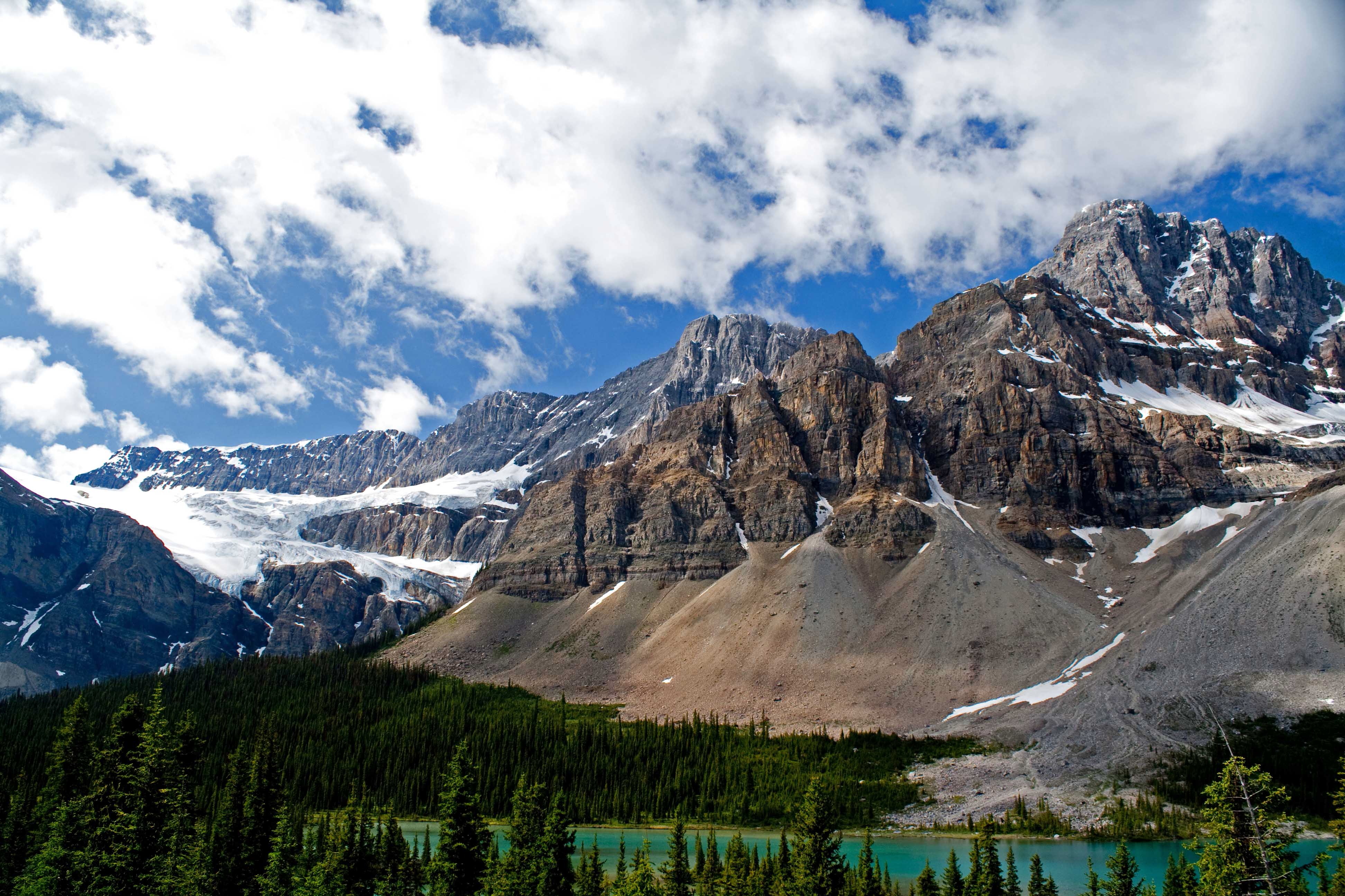 Handy-Wallpaper Natur, Mountains, See, Kanada, Albert, Alberta, Banff kostenlos herunterladen.