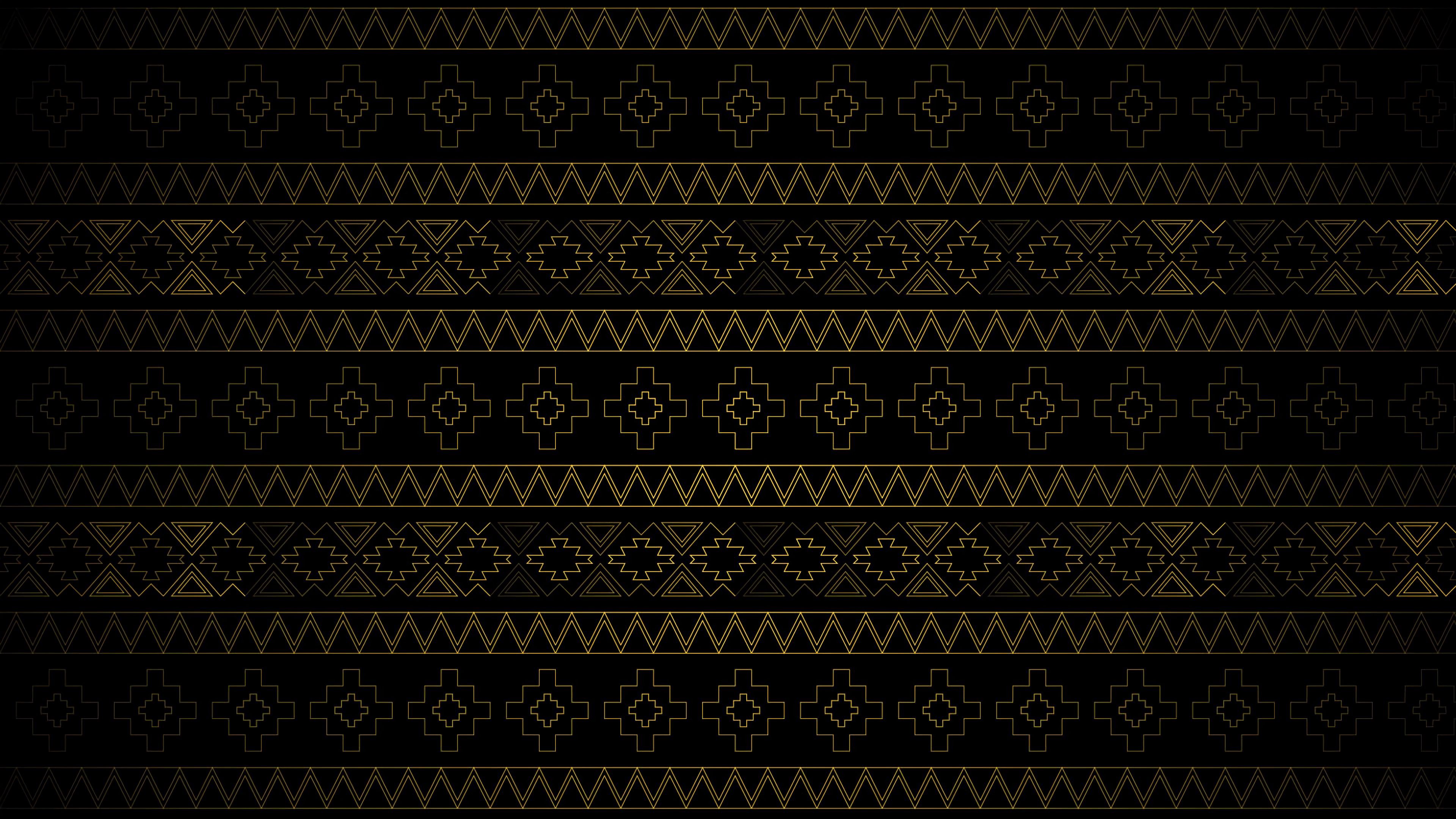 Pattern dark, ornament, motive, textures 4k Wallpaper