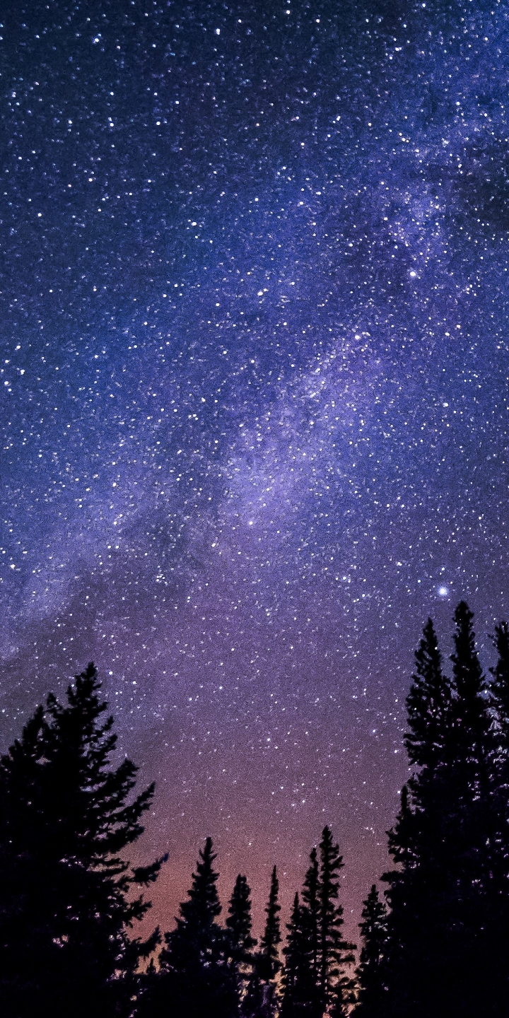 Mobile HD Wallpaper Stars starry sky, milky way, sky, sci fi