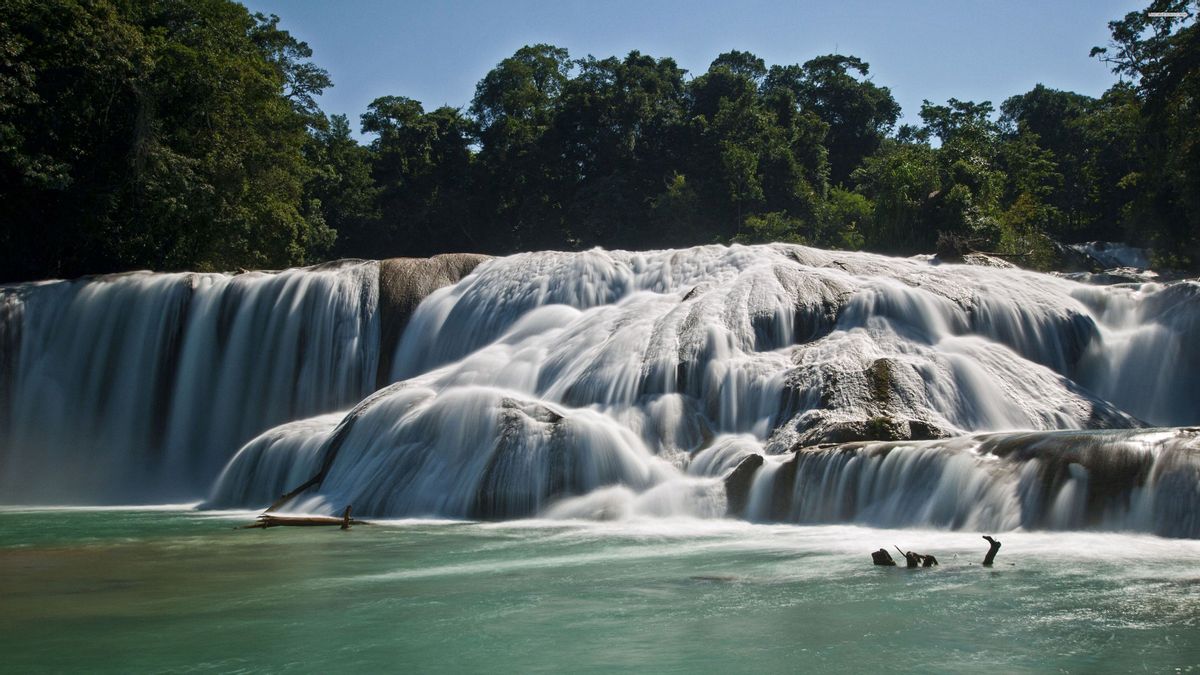 HD desktop wallpaper: Nature, Waterfall, Mexico, Agua Azul, Blue Waters ...
