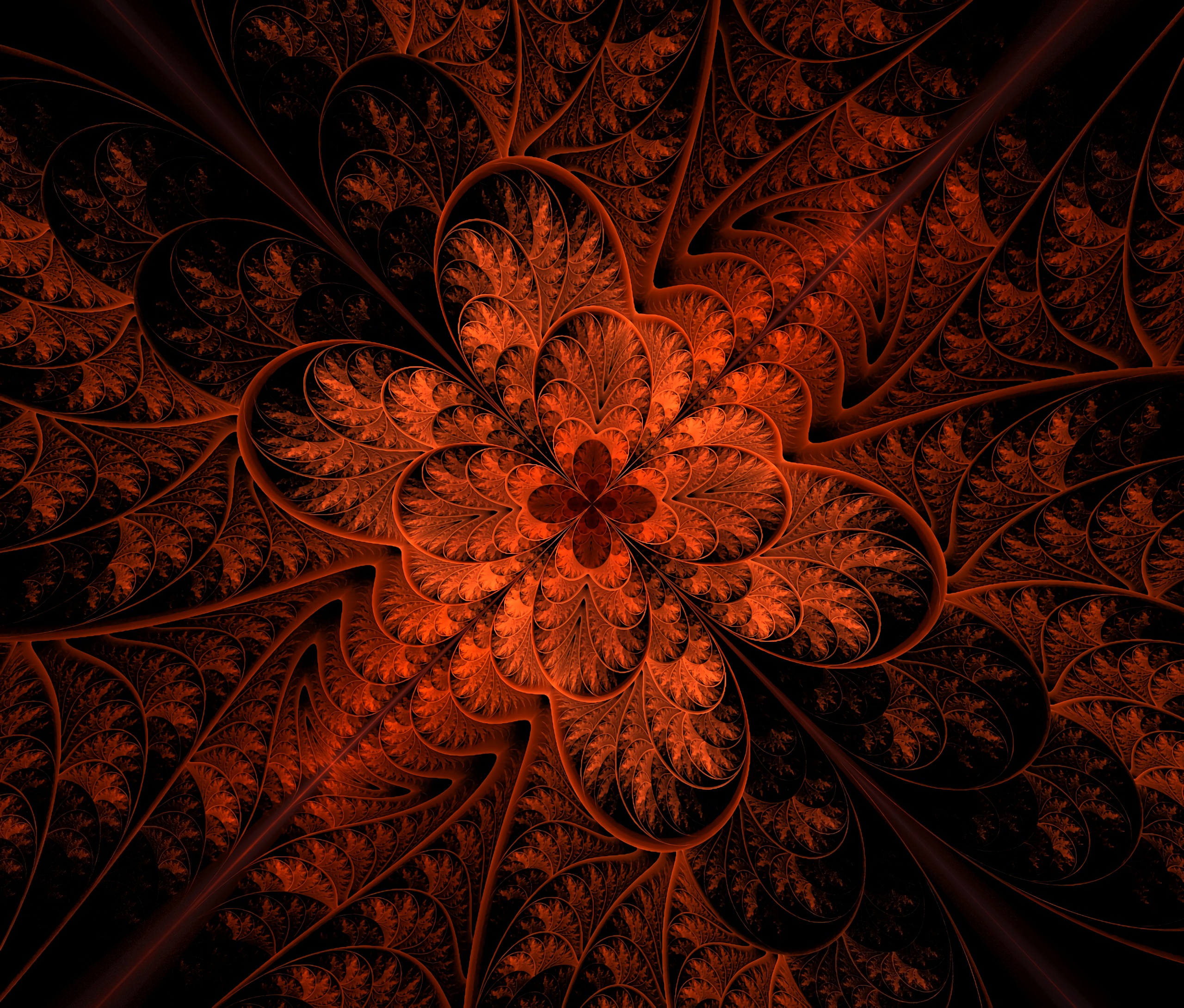 abstract, pattern, fractal, symmetry HD Phone wallpaper