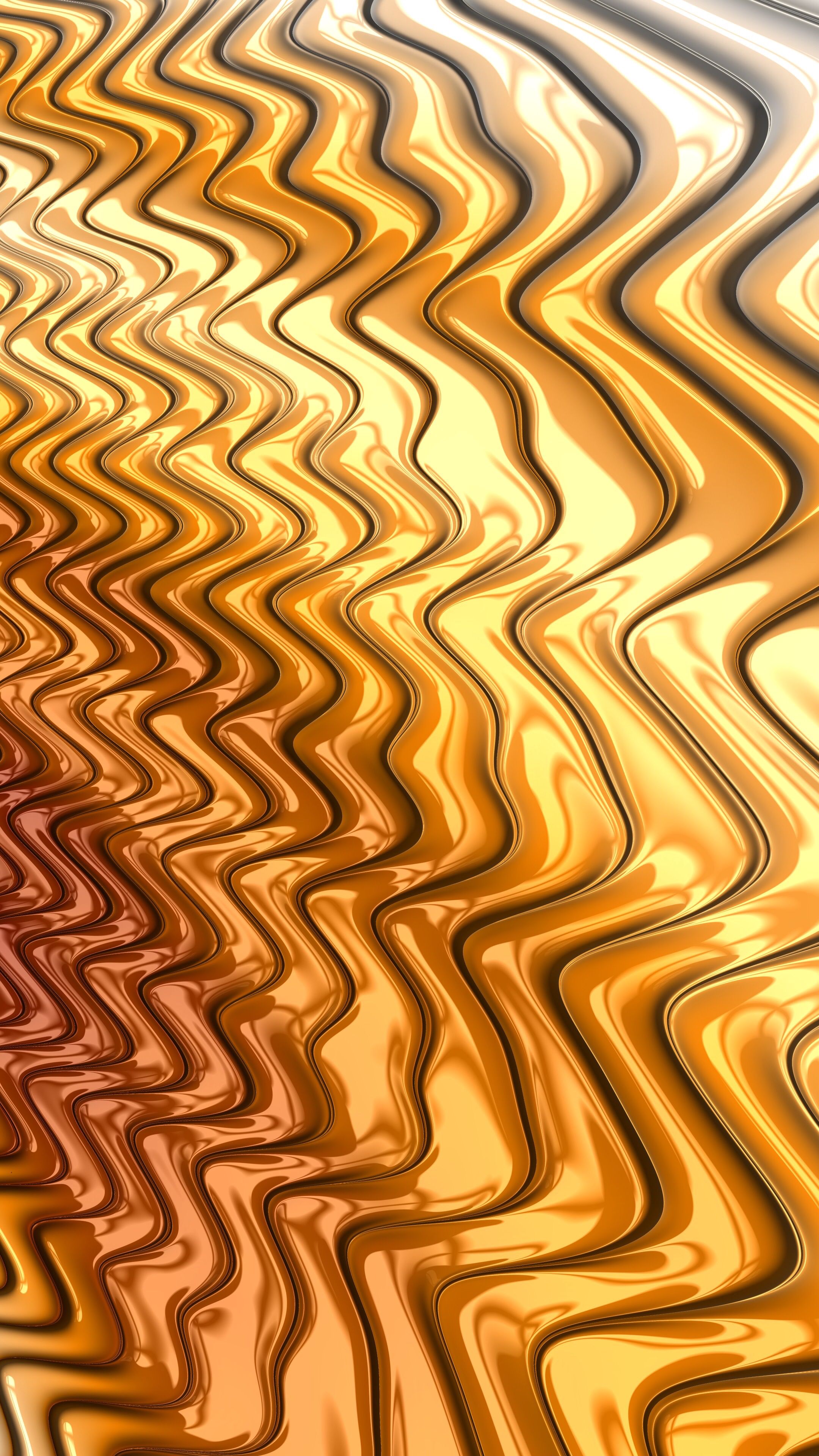 Laden Sie das Abstrakt, Waves, Gold-, Wellig, Metall, Glänzend-Bild kostenlos auf Ihren PC-Desktop herunter
