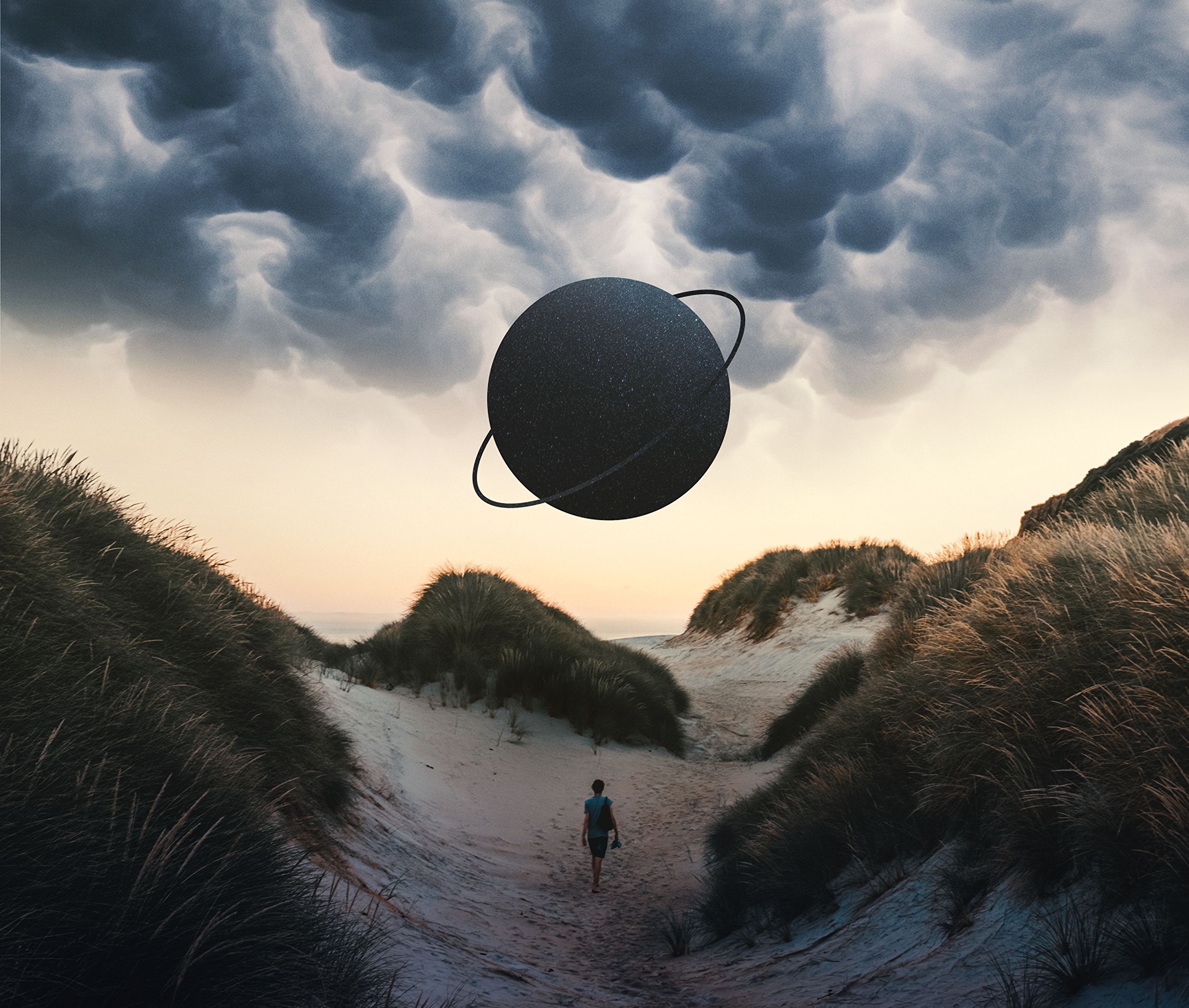 miscellanea, miscellaneous, planet, human, person, loneliness, photoshop, alone, lonely Full HD