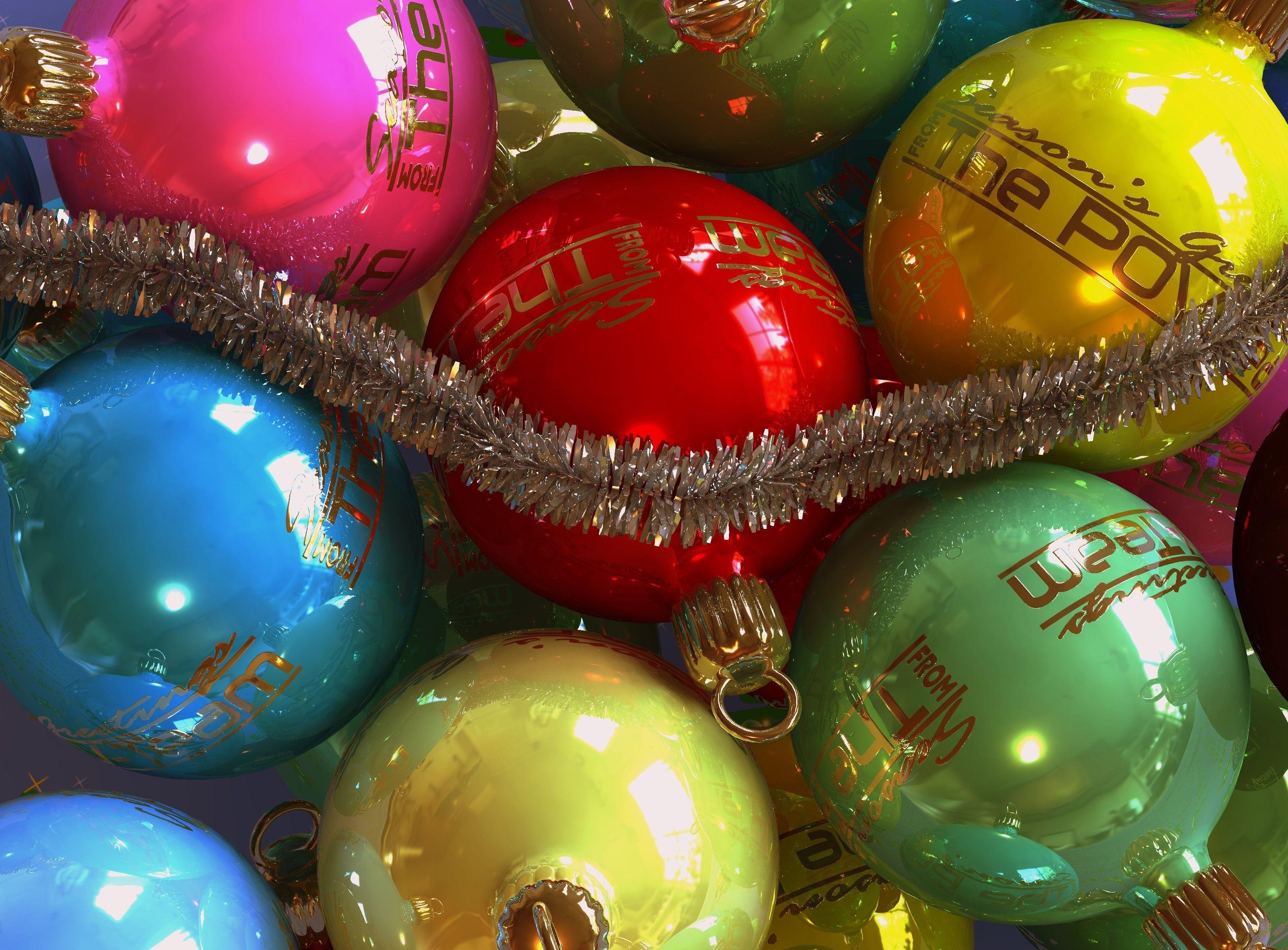 Handy-Wallpaper Feiertage, Neujahr, Weihnachten, Neues Jahr, Urlaub, Weihnachtsschmuck, Weihnachtsbaum Spielzeug, Lametta kostenlos herunterladen.