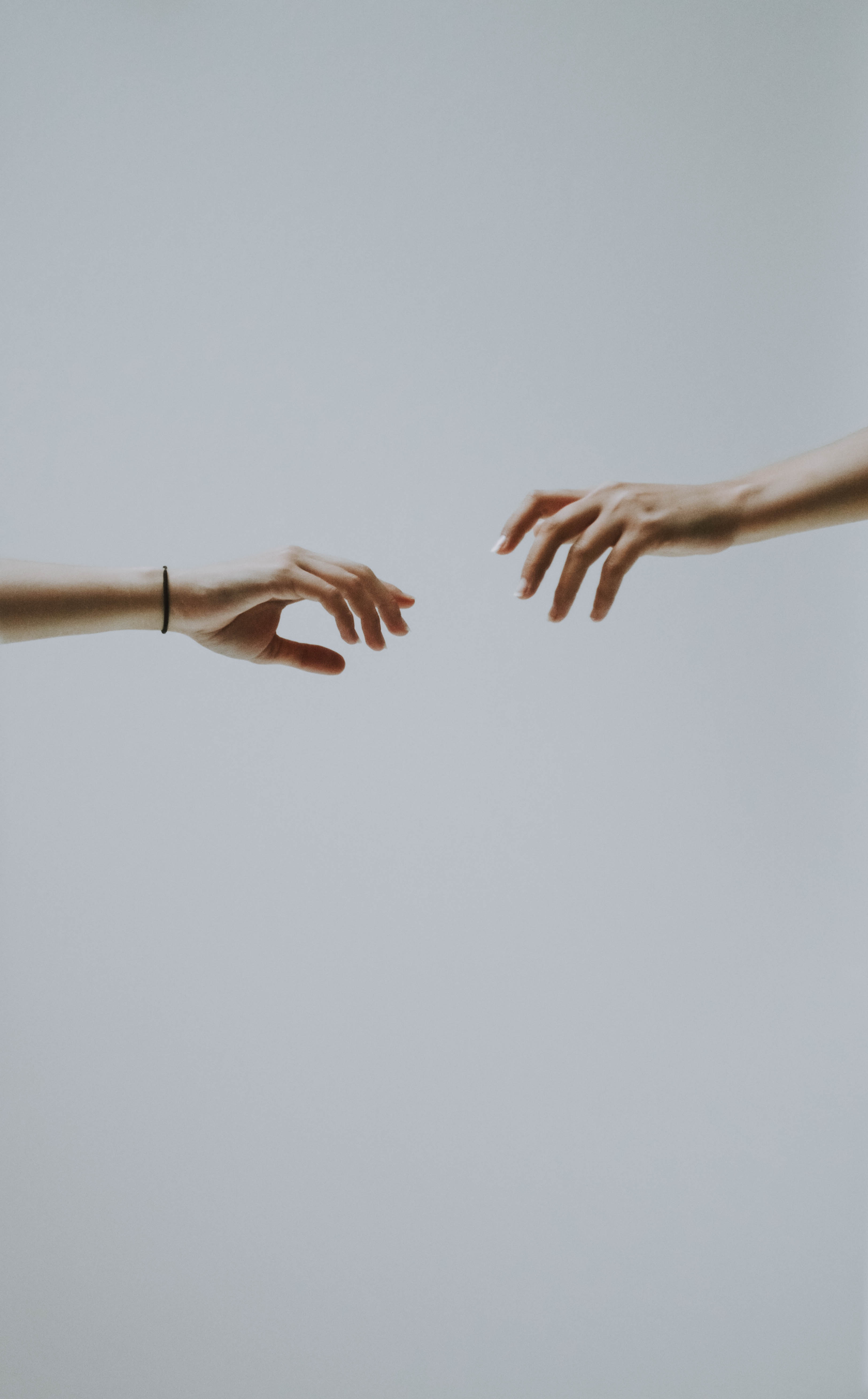 hands, minimalism, fingers, touching, touch Full HD