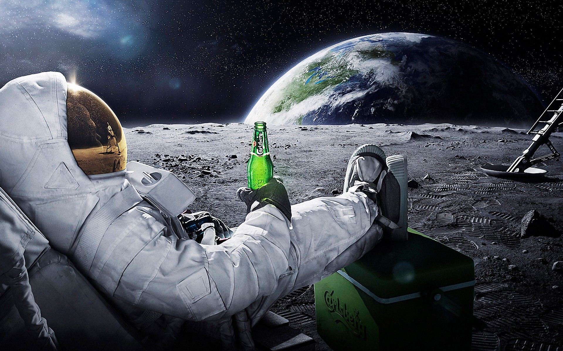 vertical wallpaper astronaut, sci fi, beer