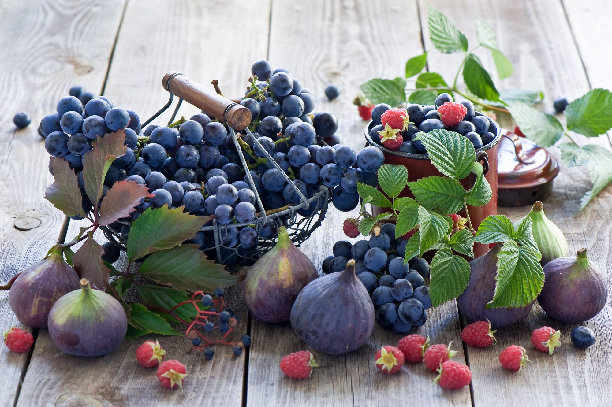 raspberry, food, fig, tablewares Grapes HQ Background Images