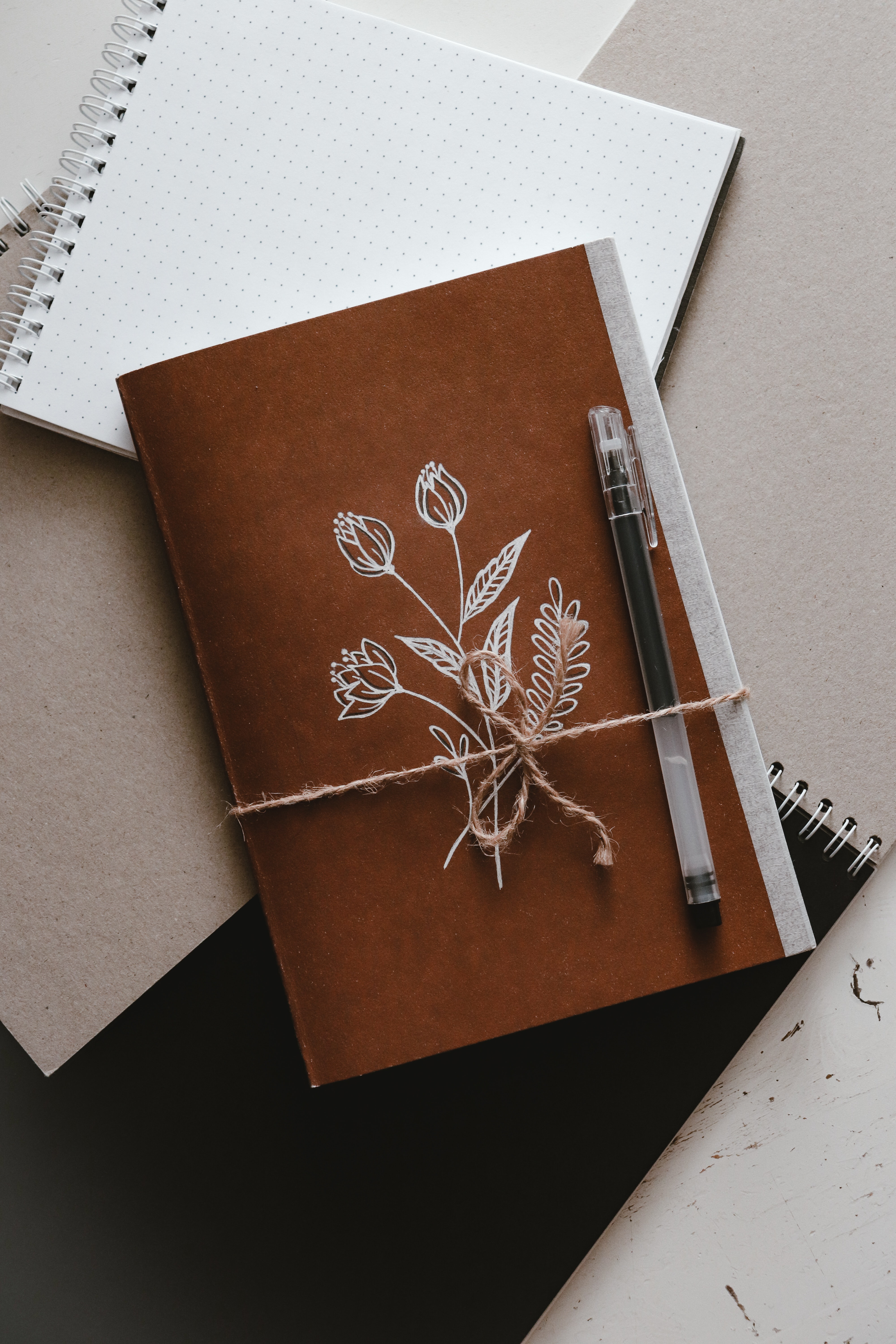 Free Images miscellaneous, notepad, flowers, paper Pen