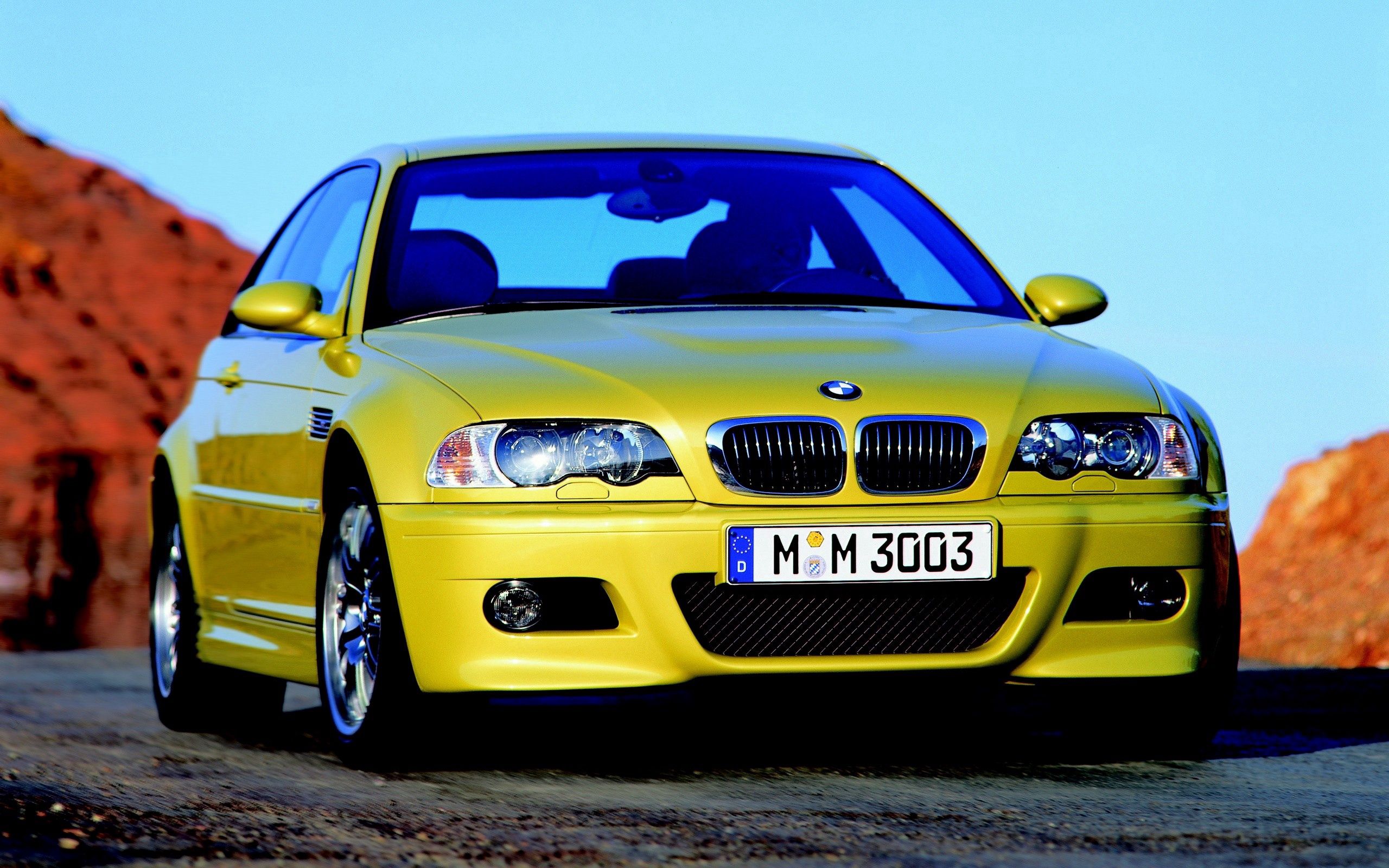 54903 Bild herunterladen auto, cars, gelb, der verkehr, bewegung, stil, bmw e46 m3 - Hintergrundbilder und Bildschirmschoner kostenlos