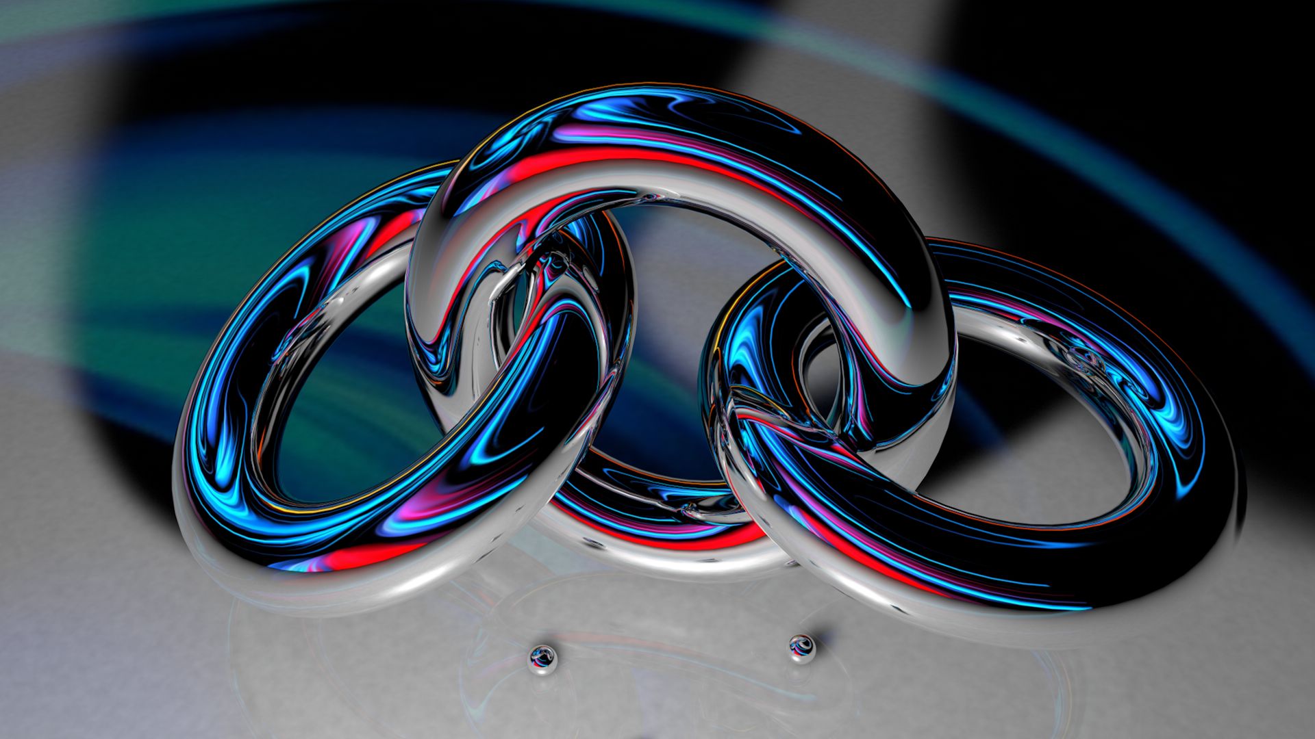 3d, abstract, rings, cgi, ring cellphone
