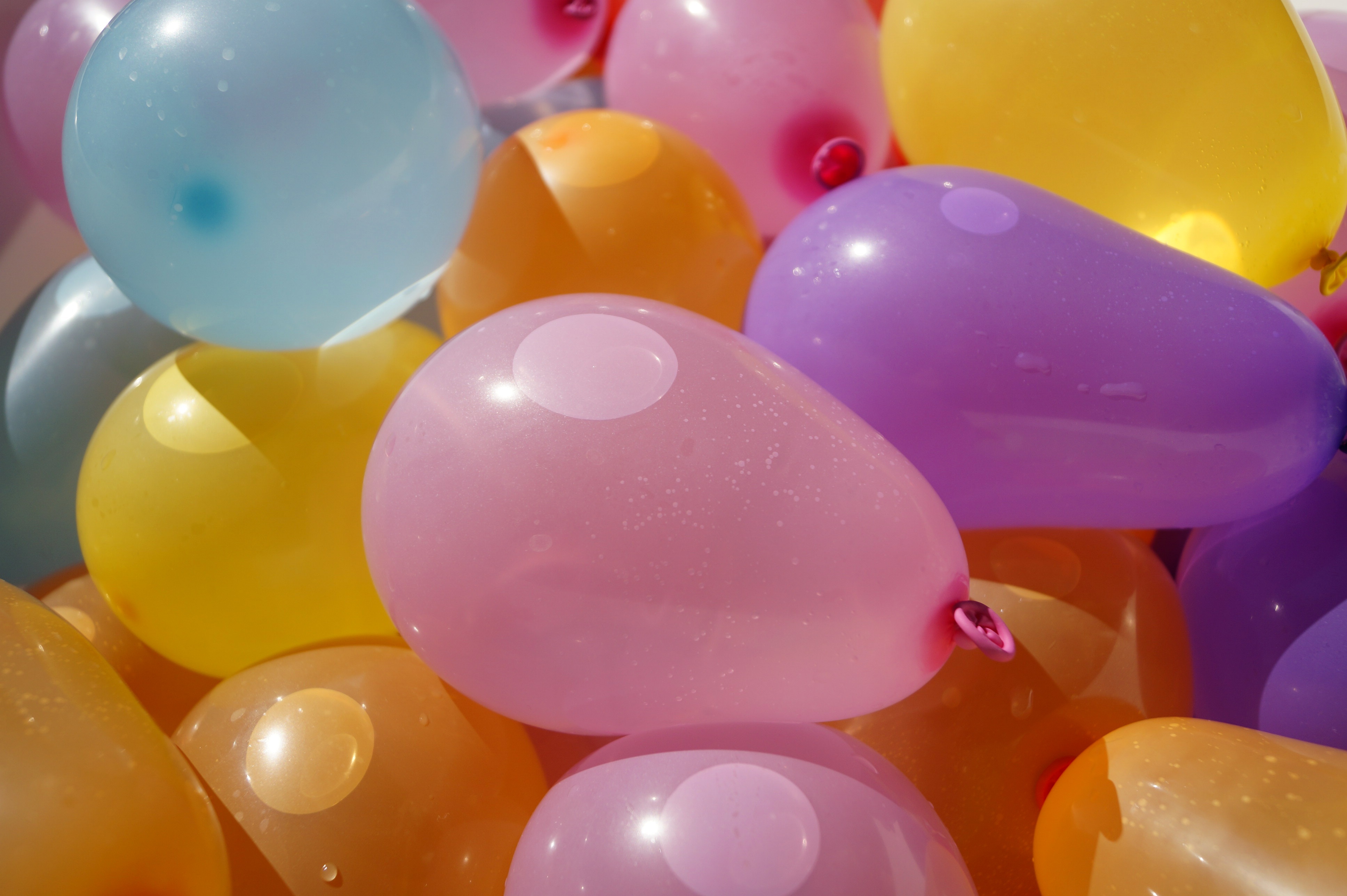 balloons, water, miscellanea, miscellaneous, multicolored for android