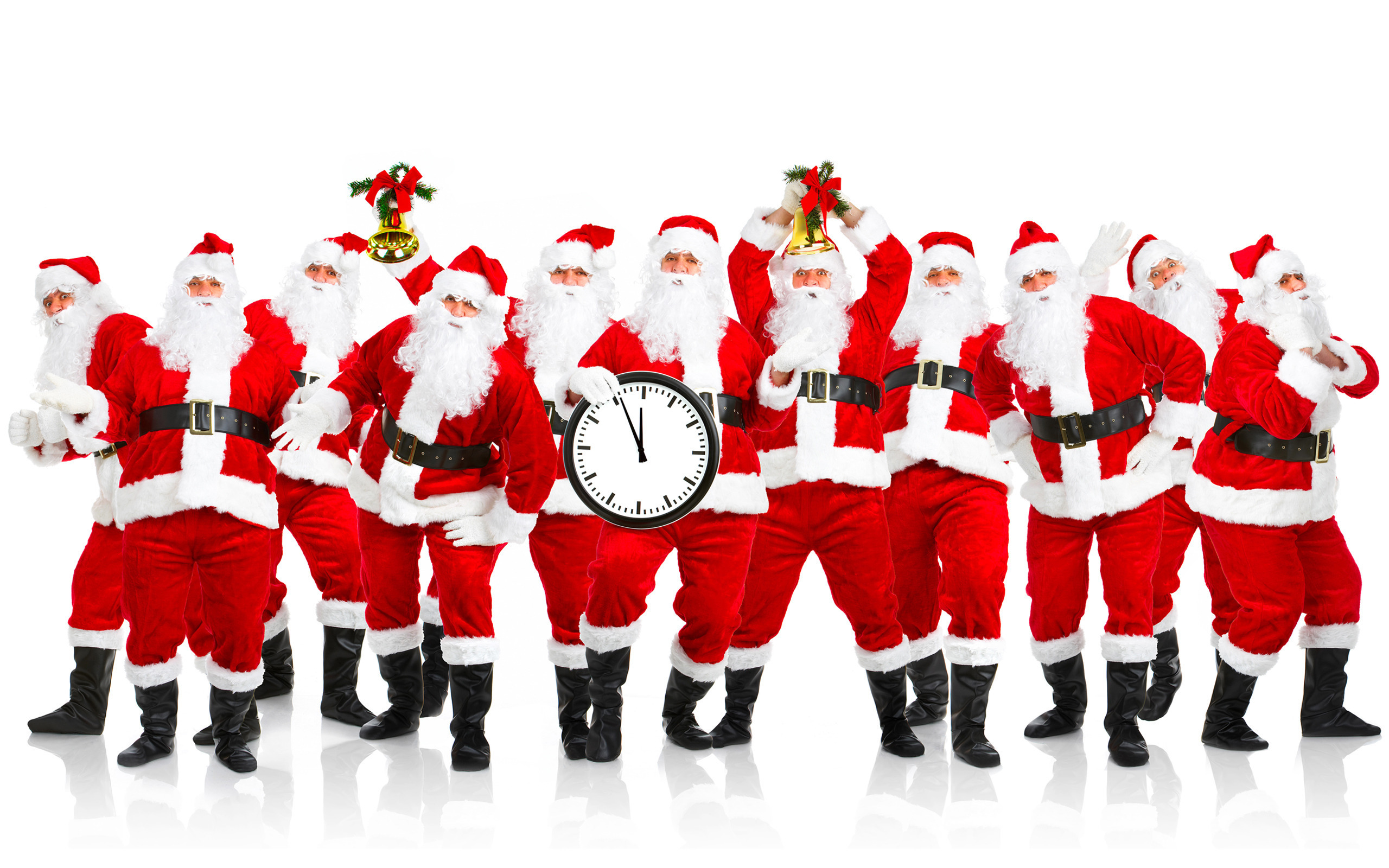 10734 Bild herunterladen feiertage, menschen, neujahr, weihnachtsmann, weihnachten, weiß - Hintergrundbilder und Bildschirmschoner kostenlos