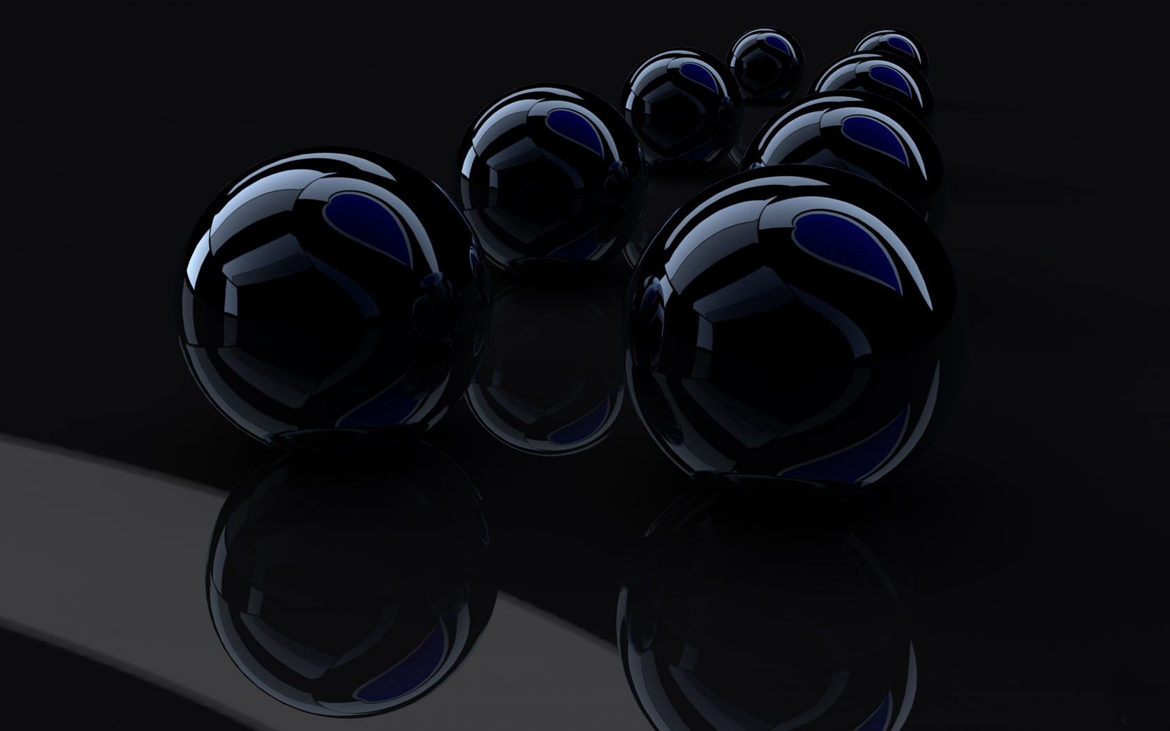 3d, black, reflection, render, rendering
