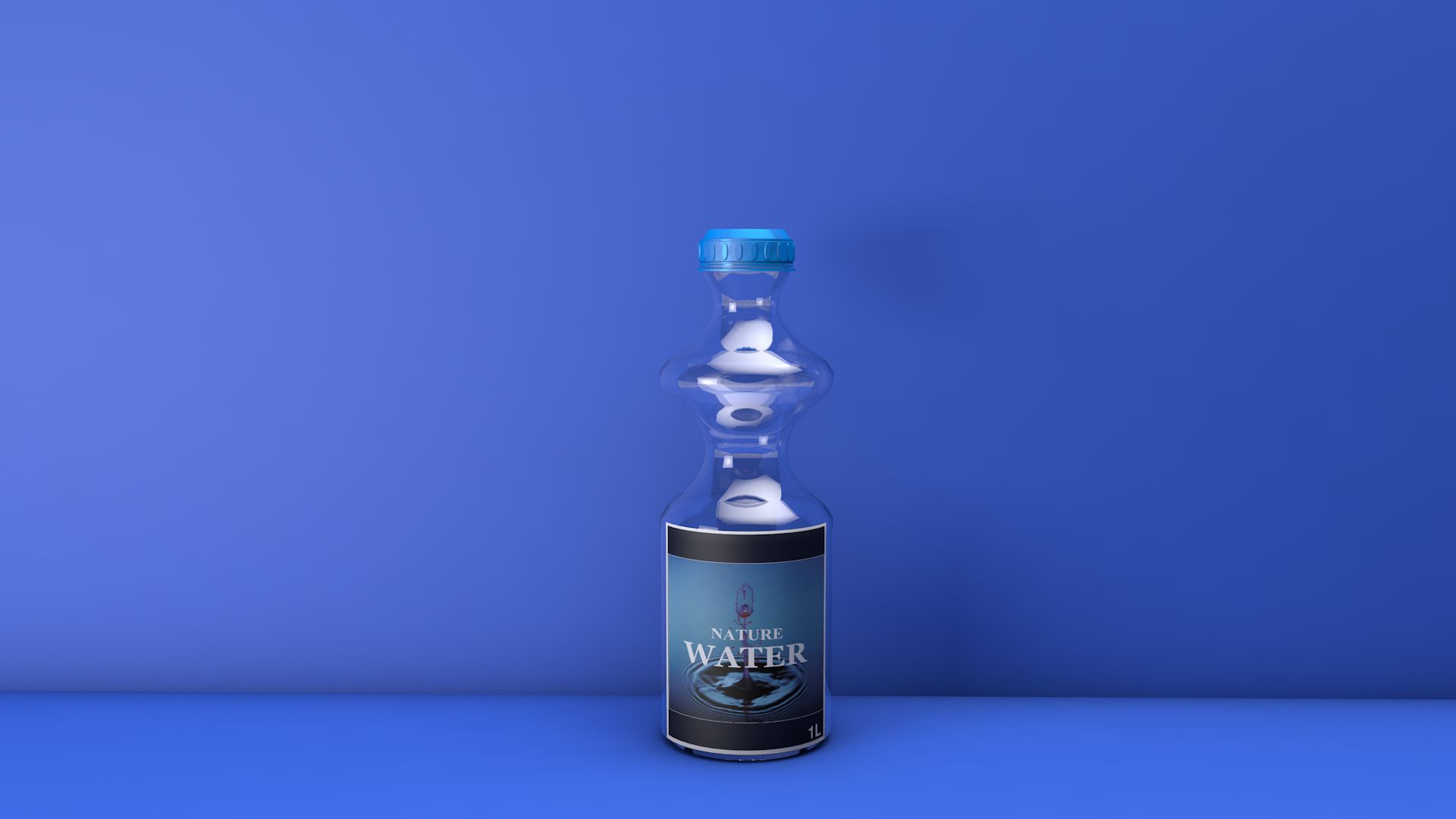 HD desktop wallpaper: Water, 3D, Glass, Bottle, Cgi, Man Made download free  picture #1018656