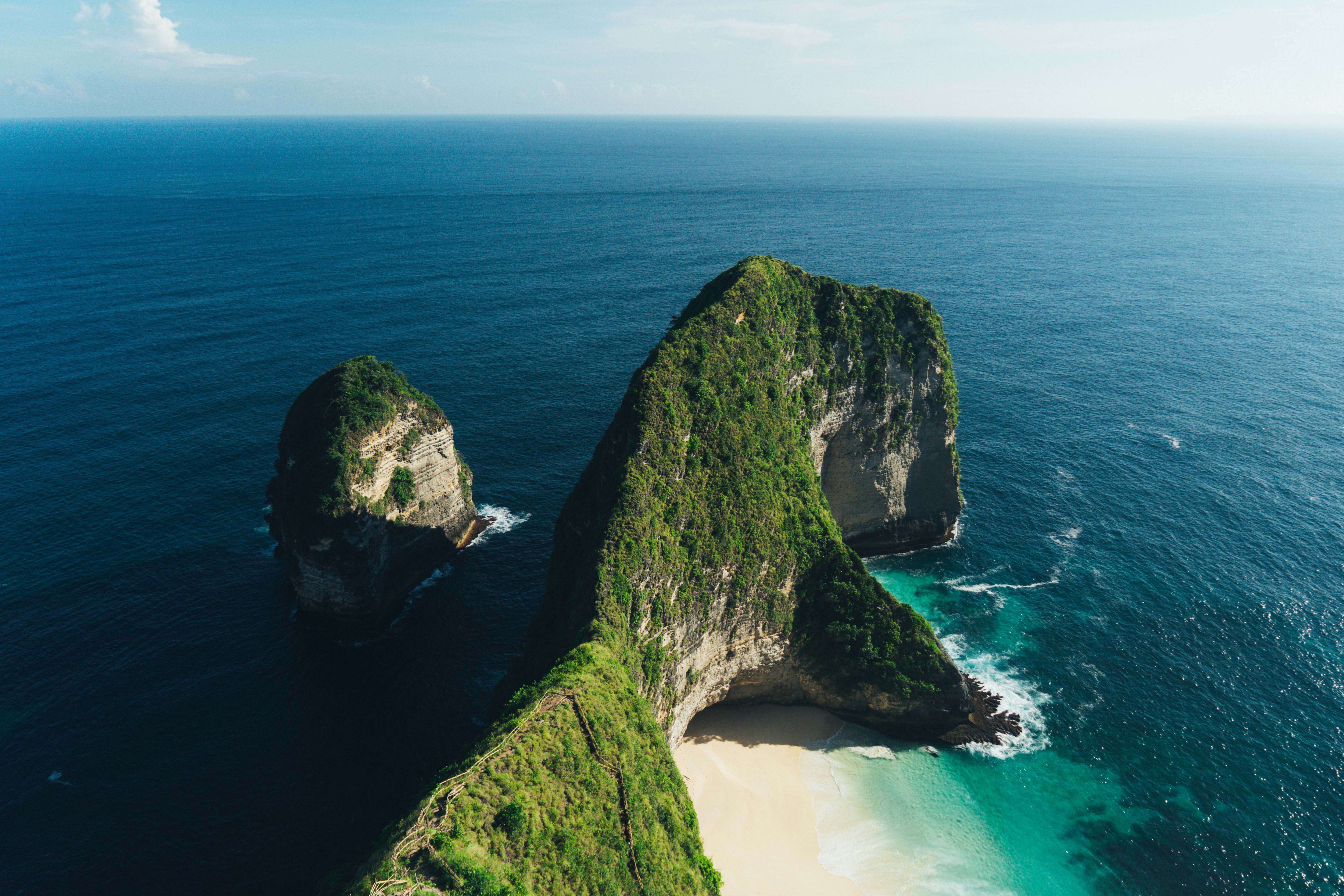 indonesia, beach, island, ocean, nature, rock