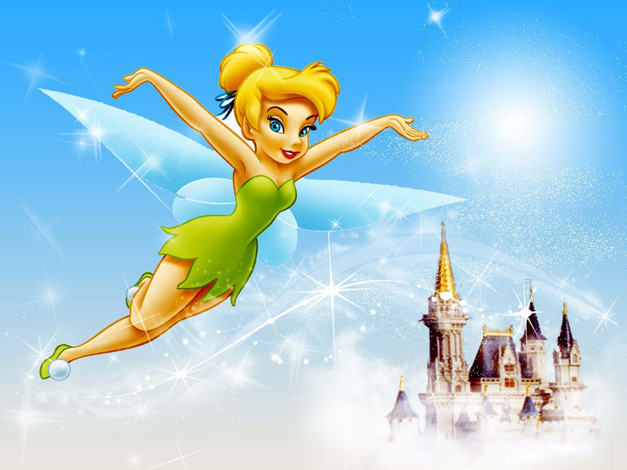 HD desktop wallpaper: Fairy, Movie, Castle, Tinker Bell download free  picture #1483850