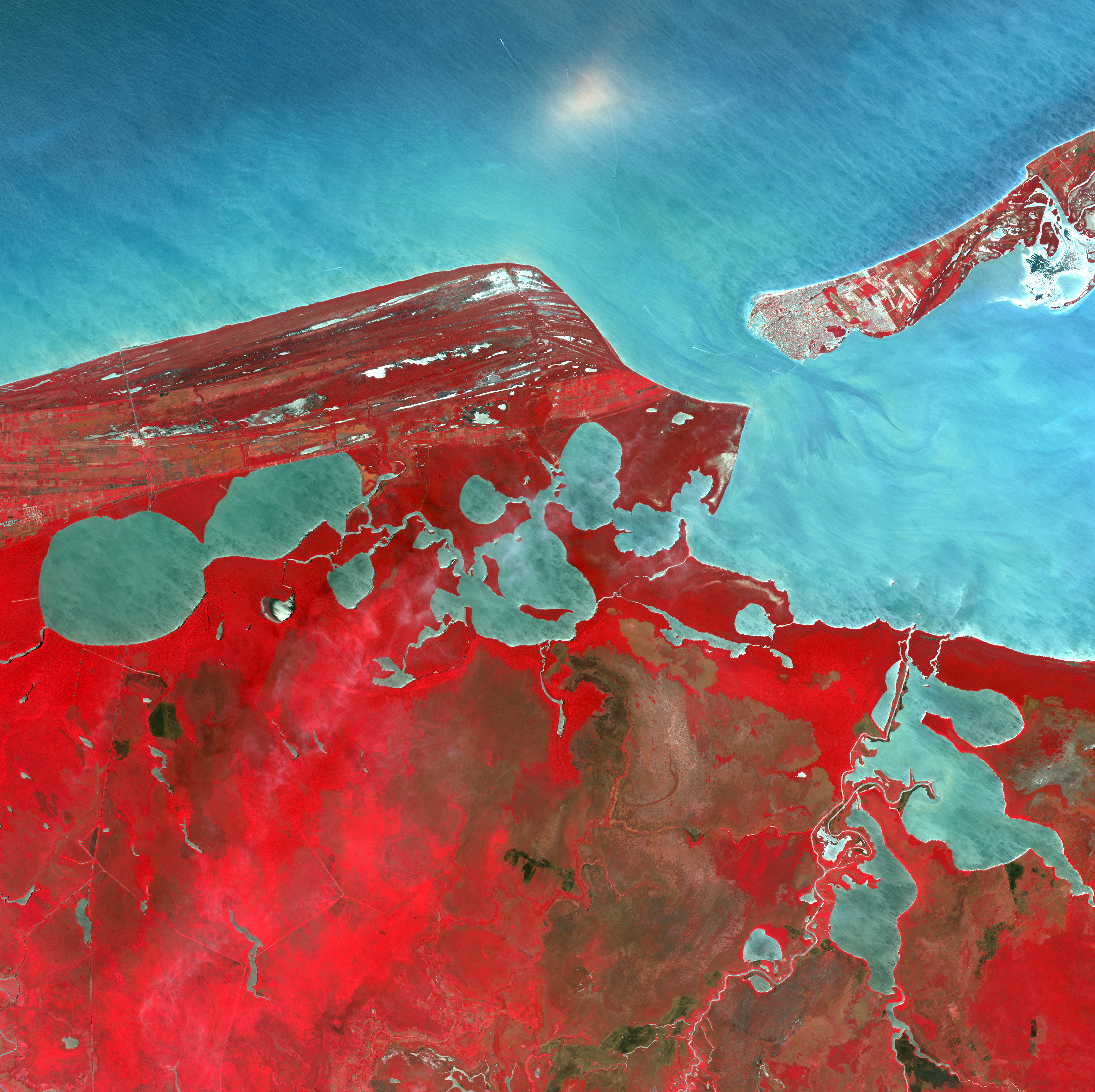 HD wallpaper sea, universe, surface, land, earth, islands