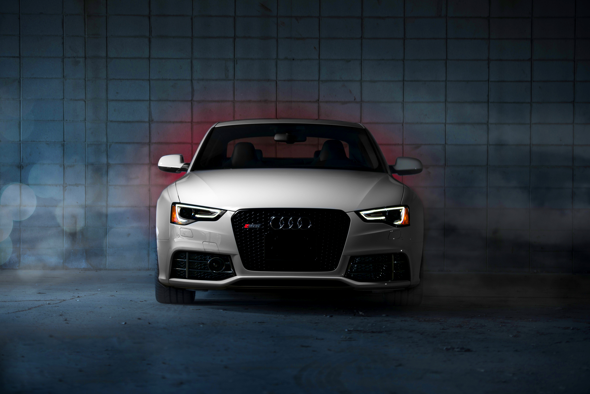 audi, front view, cars, white, rs5 Phone Background