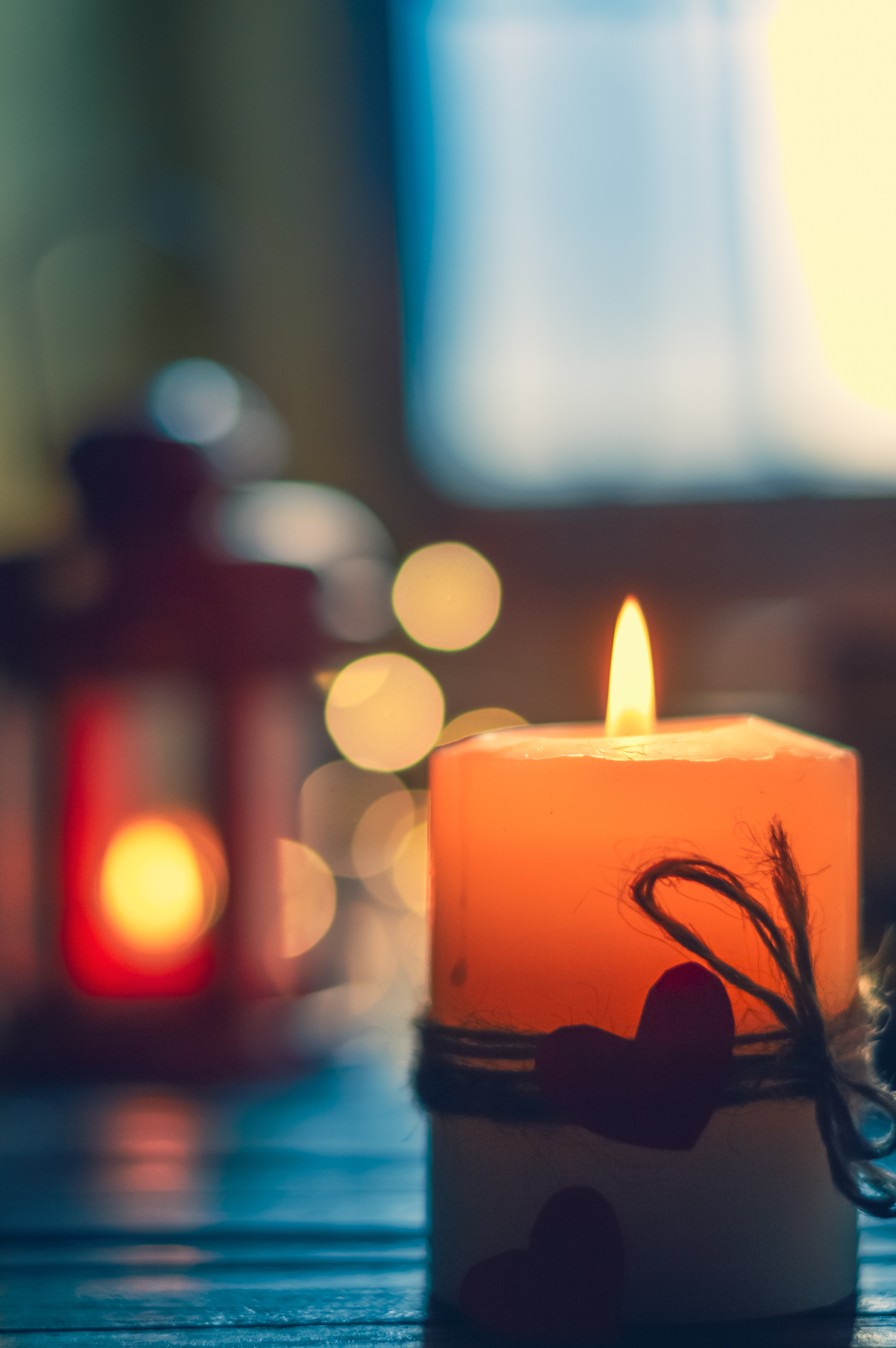 UHD wallpaper fire, heart, miscellaneous, candle