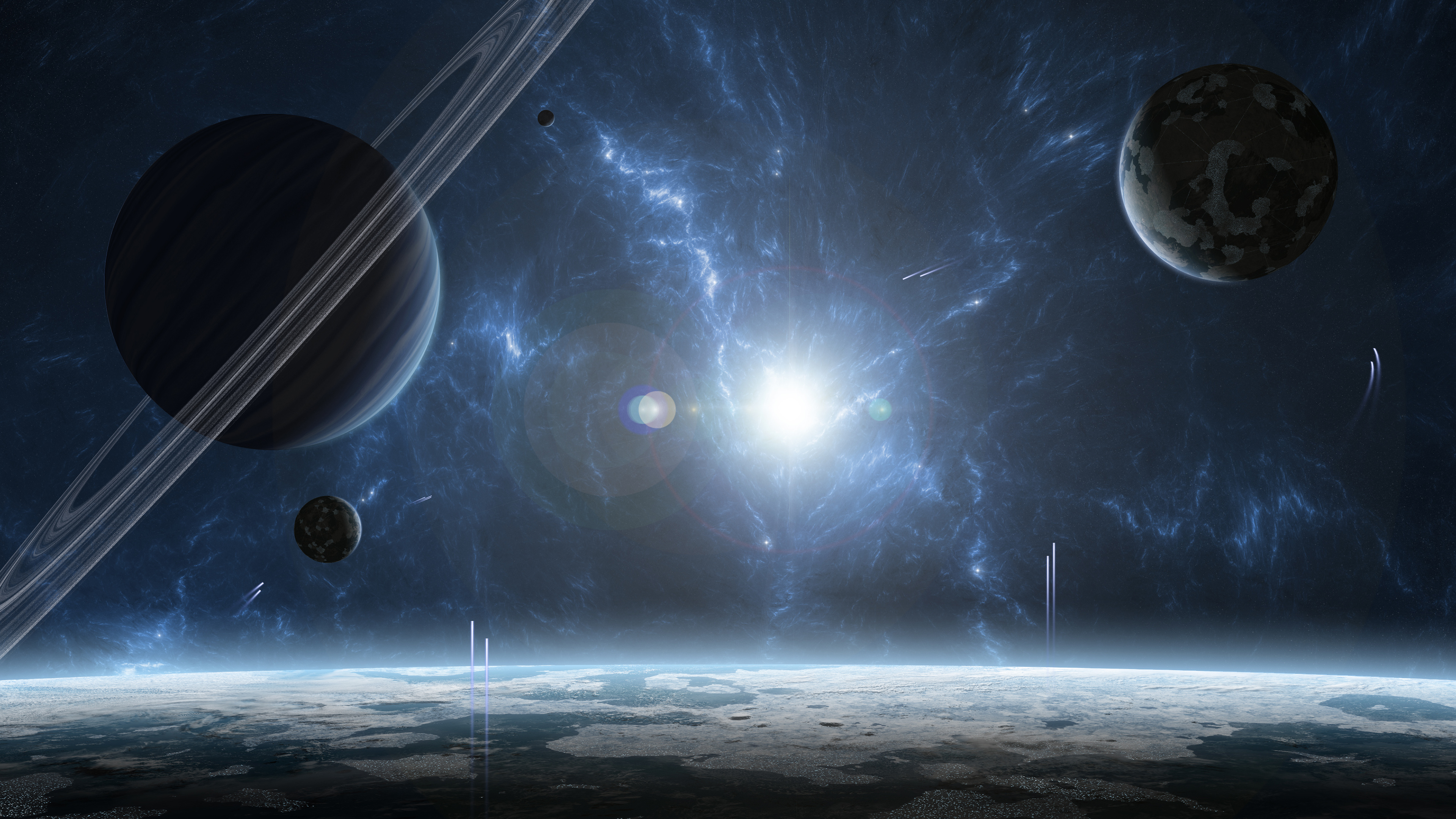 space, sci fi, planet Panoramic Wallpapers